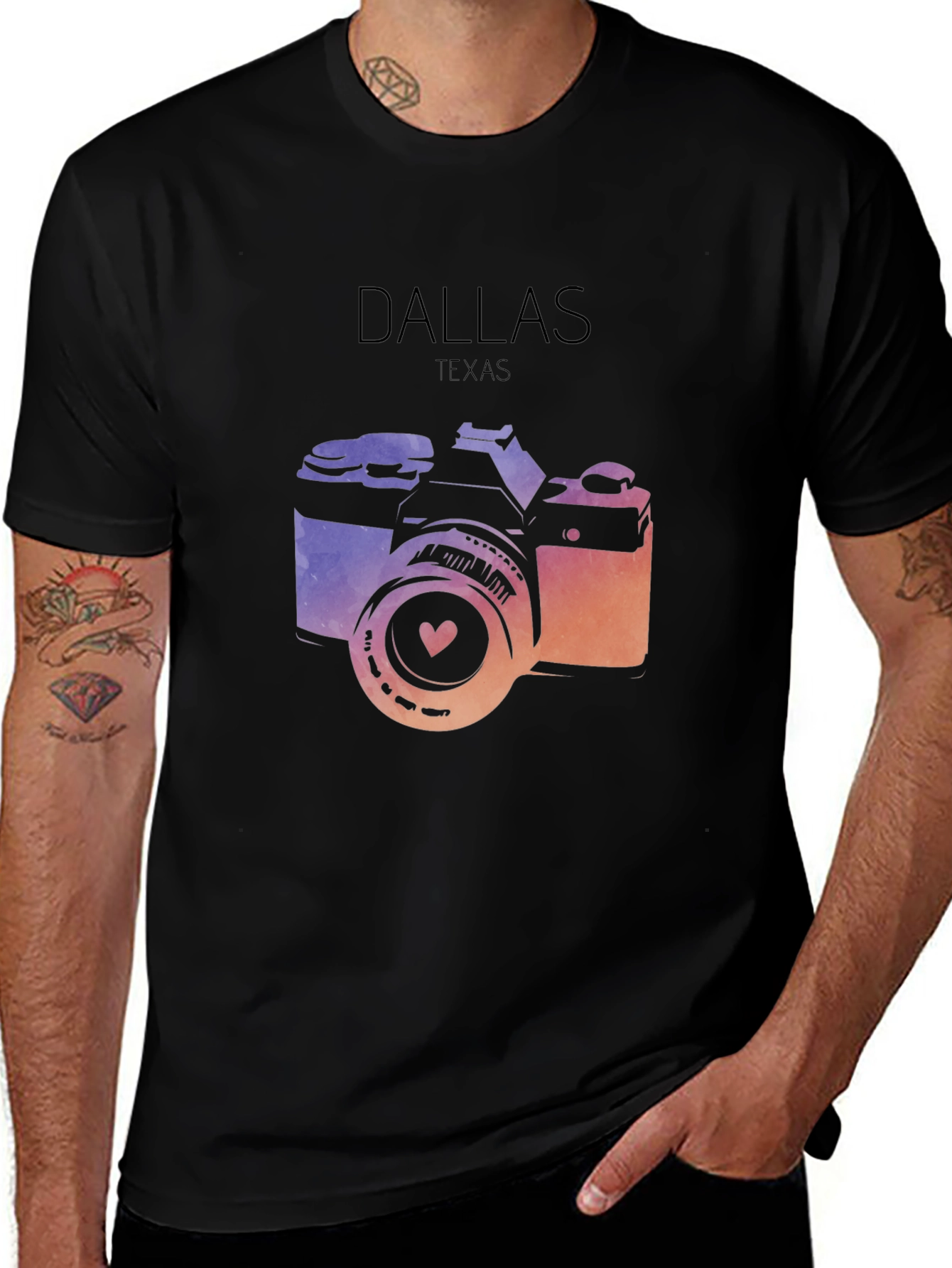 Dallas Texas Camera Graphic Tee