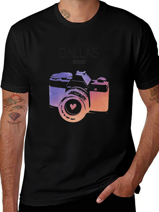 Dallas Texas Camera Graphic Tee
