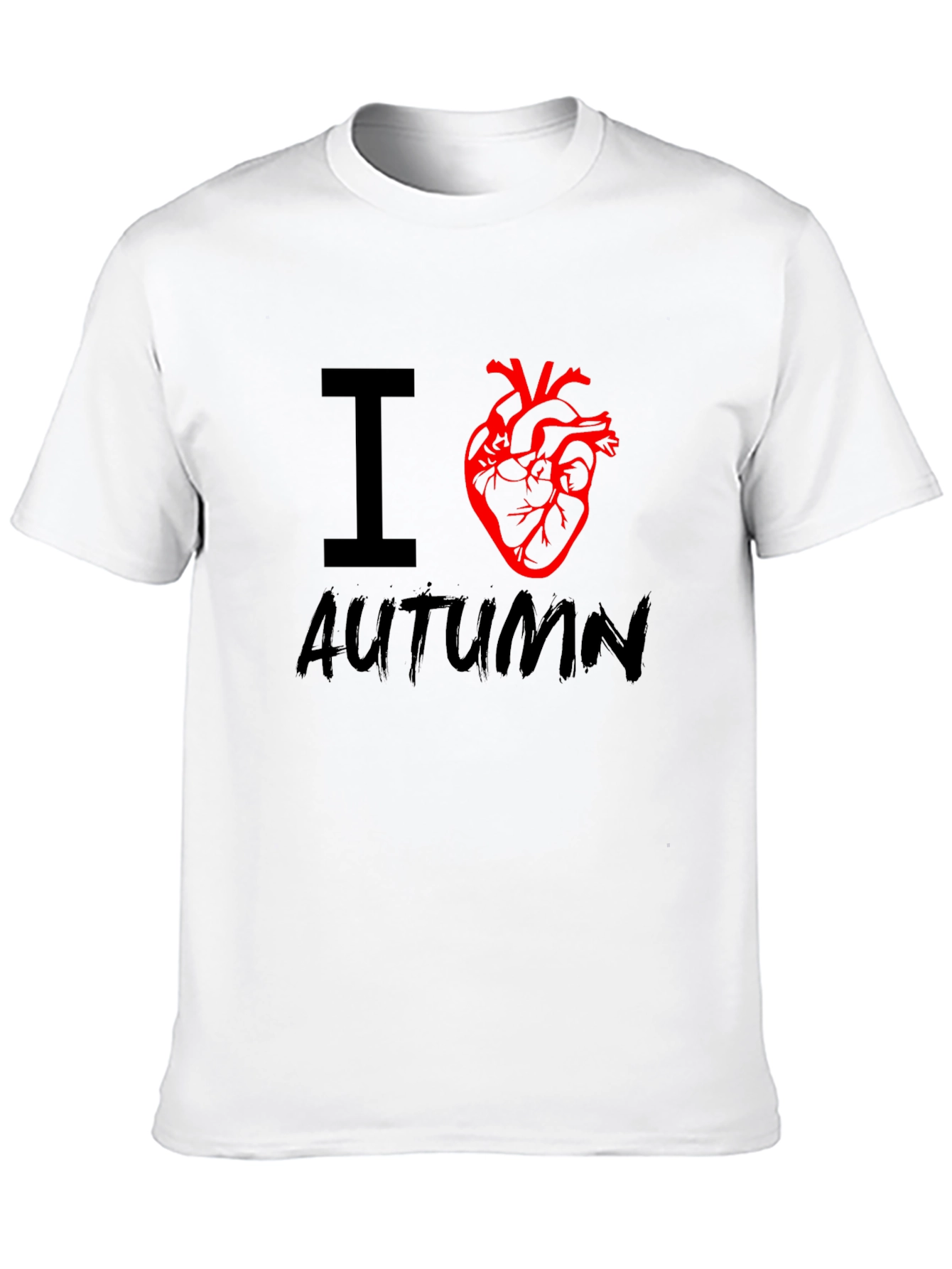 I Heart Autumn T-Shirt - Black