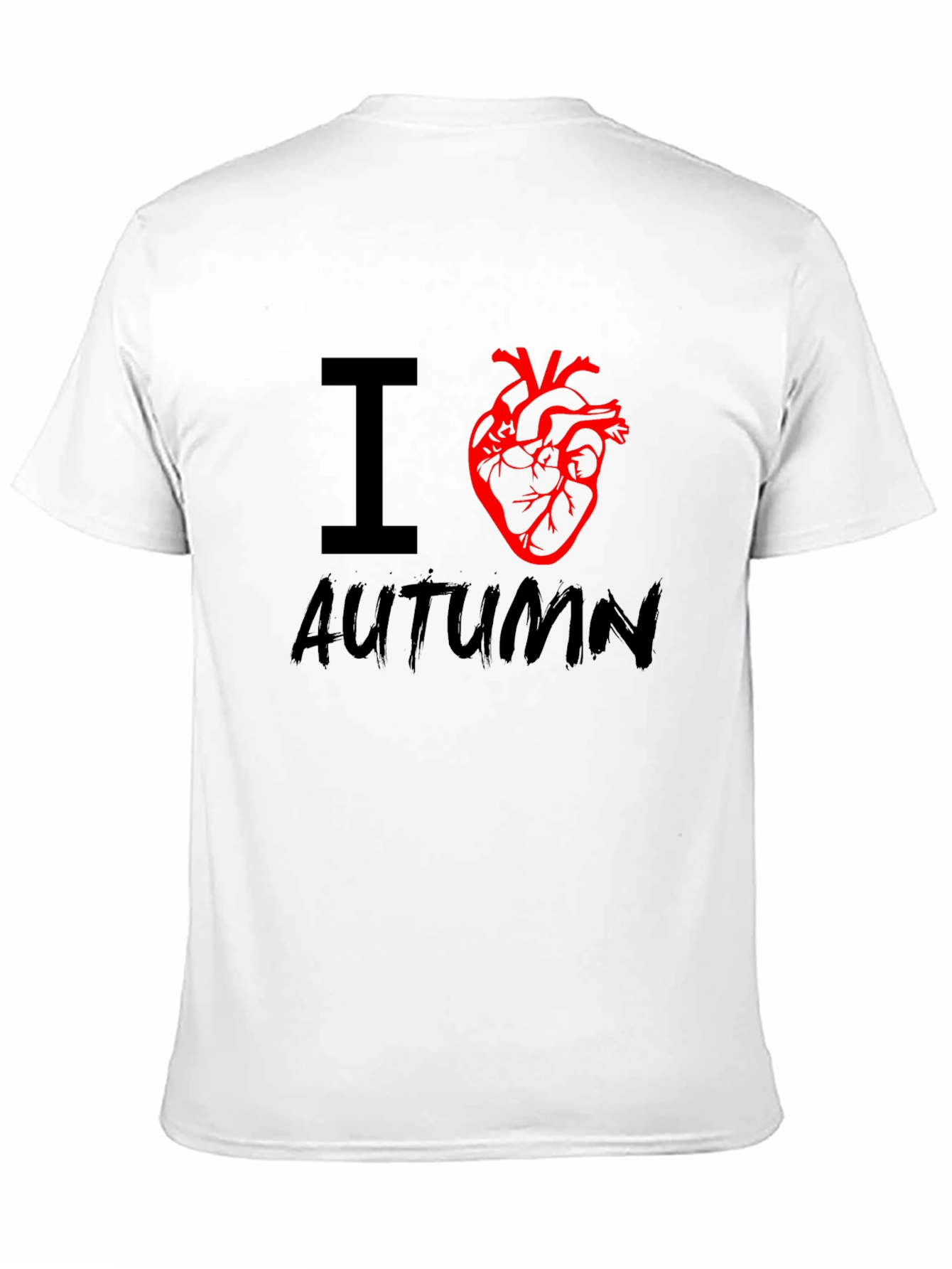 I Heart Autumn T-Shirt - Black