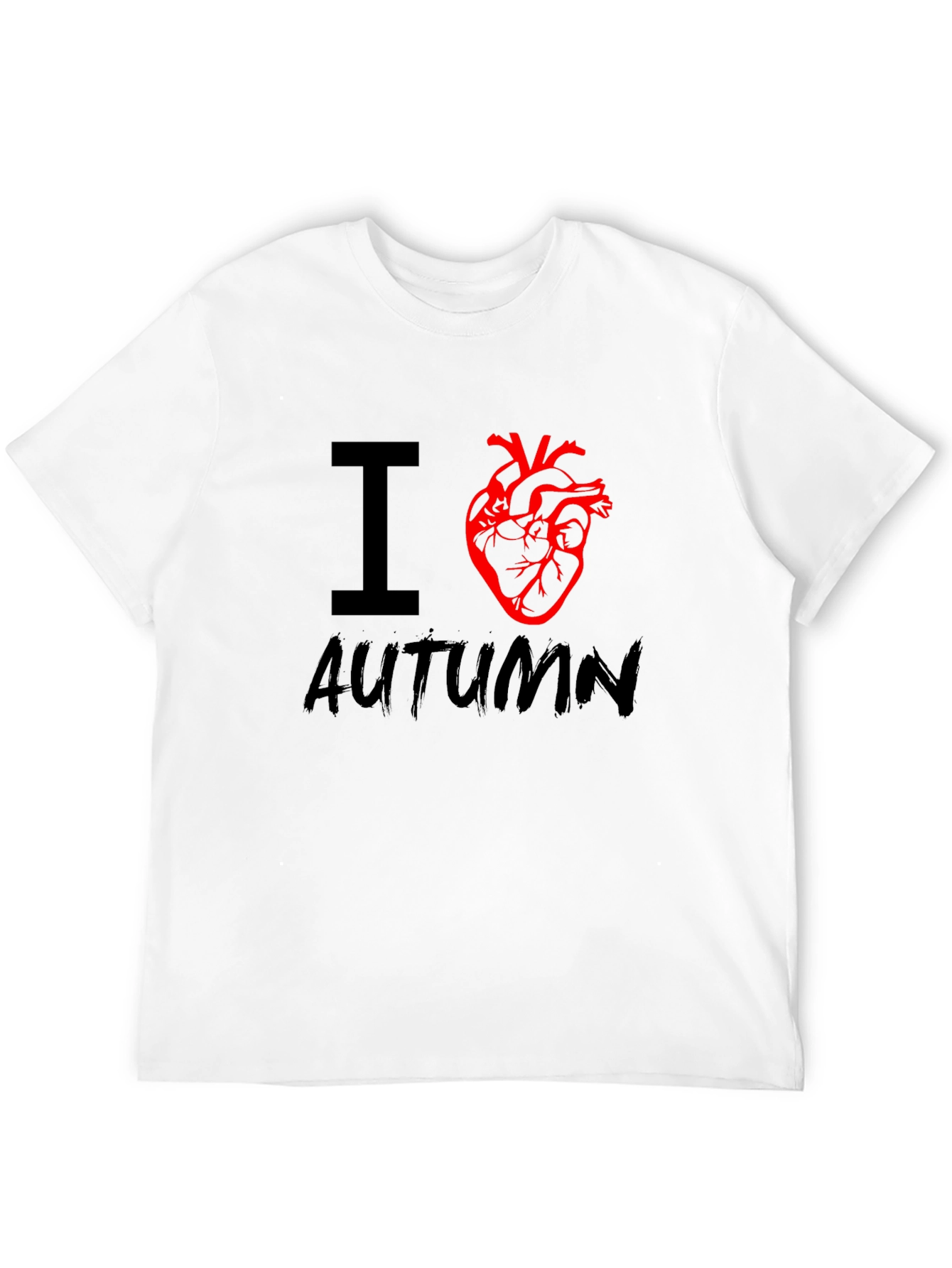 I Heart Autumn T-Shirt - Black