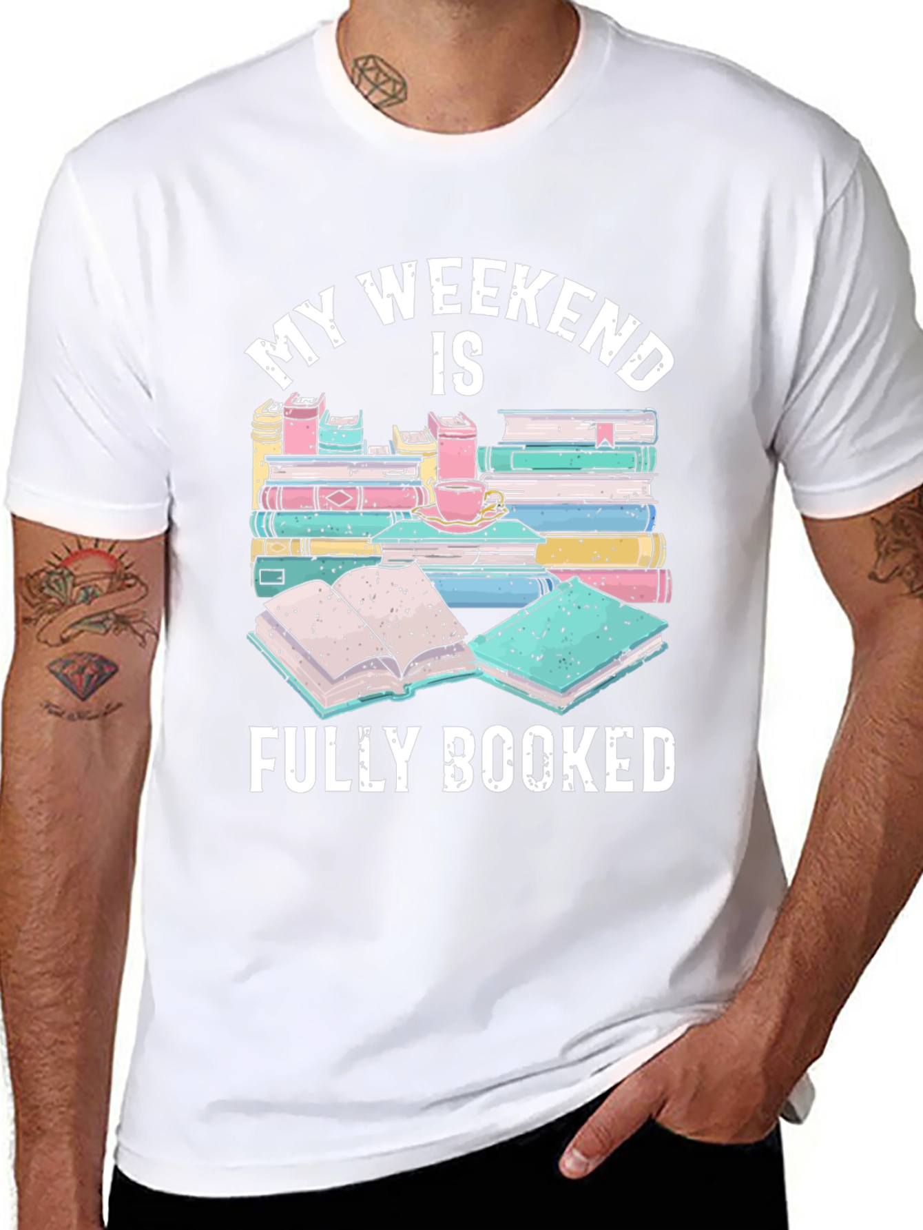 Book Lovers Weekend T-Shirt - Fully Booked Design