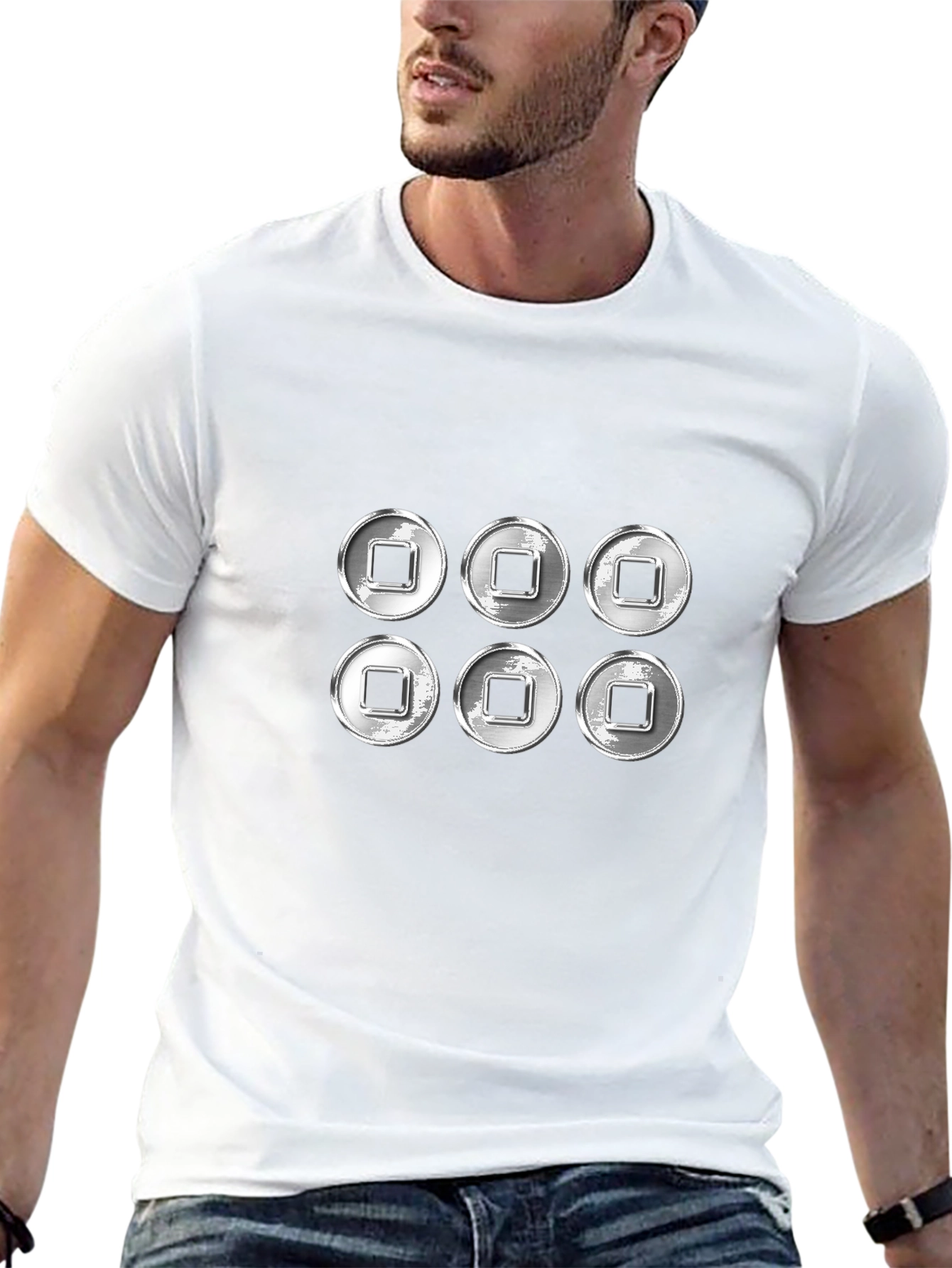 Geometric Squares T-Shirt