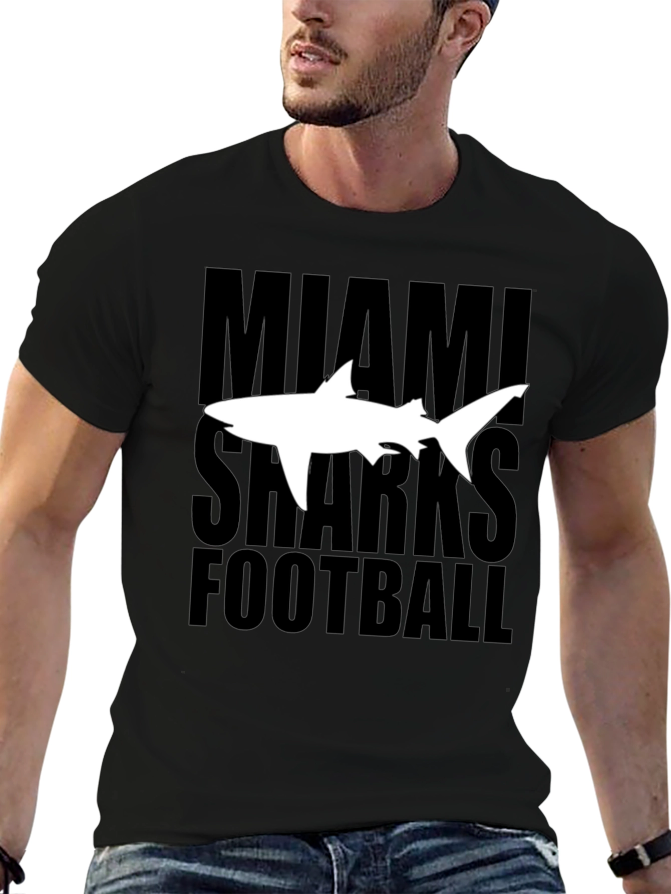 Miami Sharks Football Graphic T-Shirt