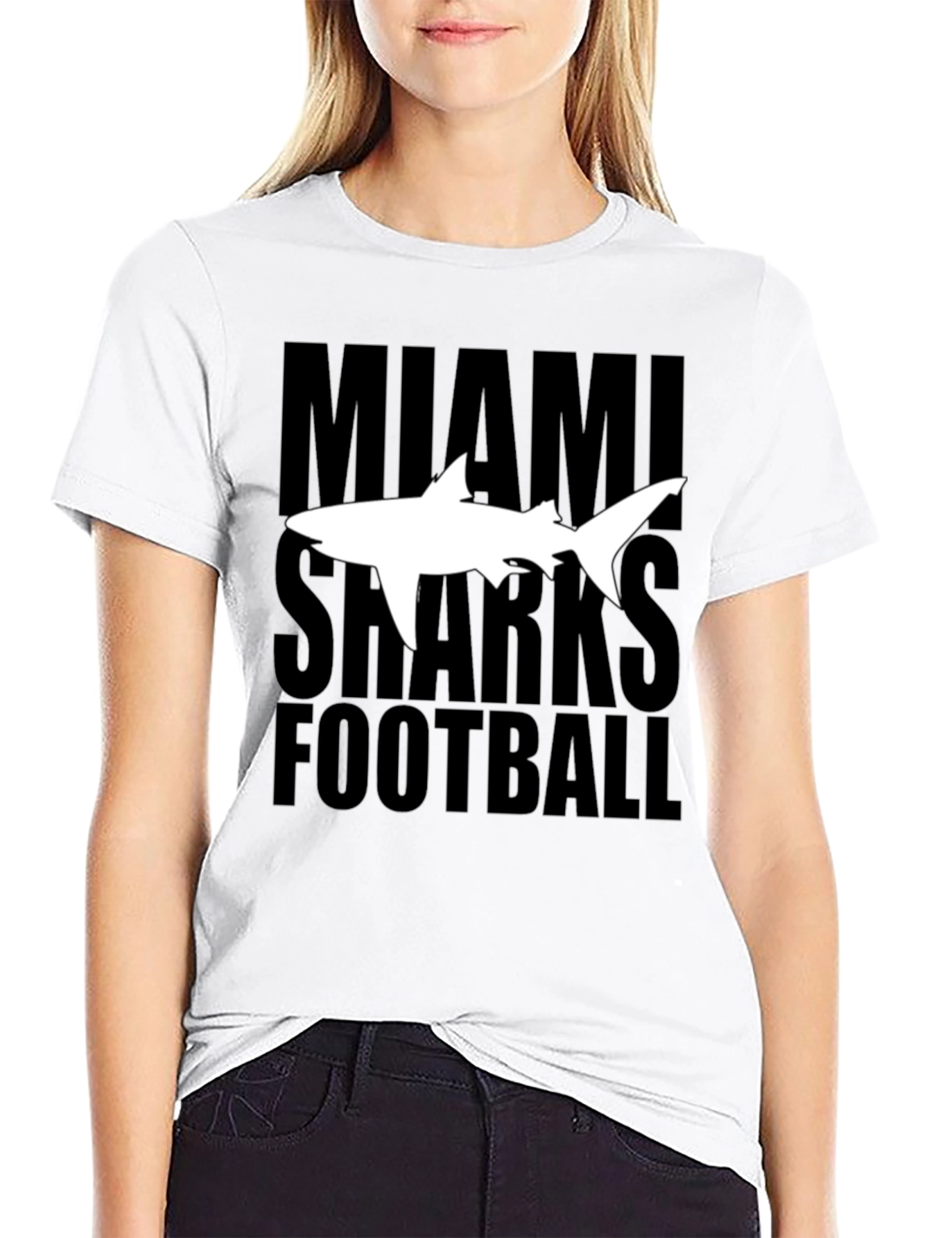 Miami Sharks Football Graphic T-Shirt