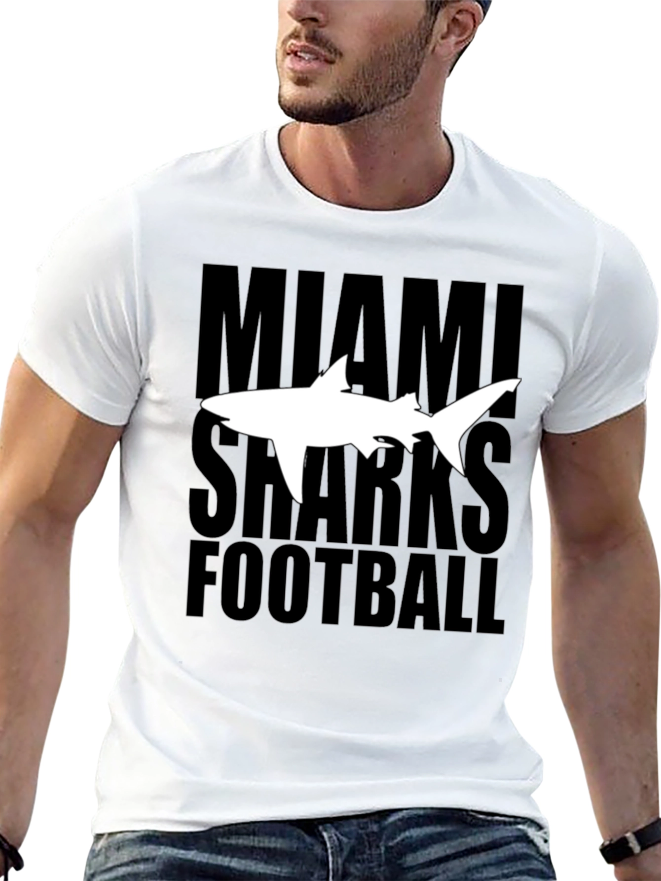 Miami Sharks Football Graphic T-Shirt