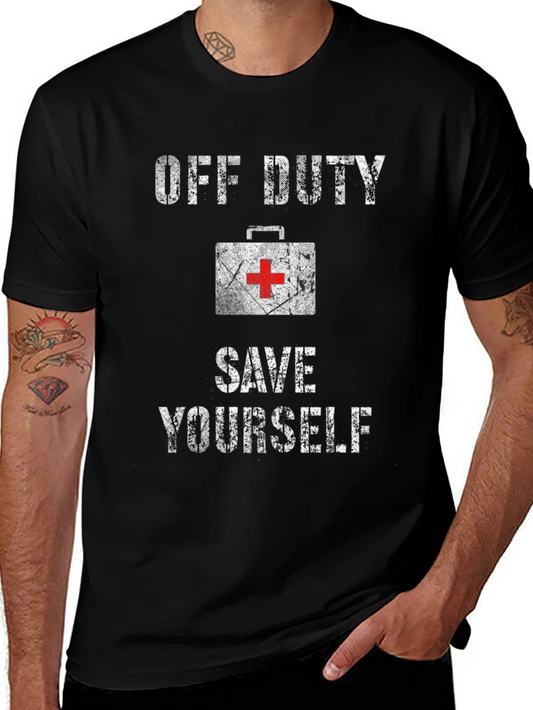 Off Duty Save Yourself Graphic Tee