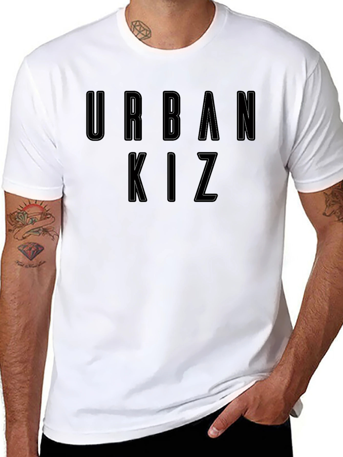 Urban Kiz T-Shirt - Stylish Black Graphic Tee