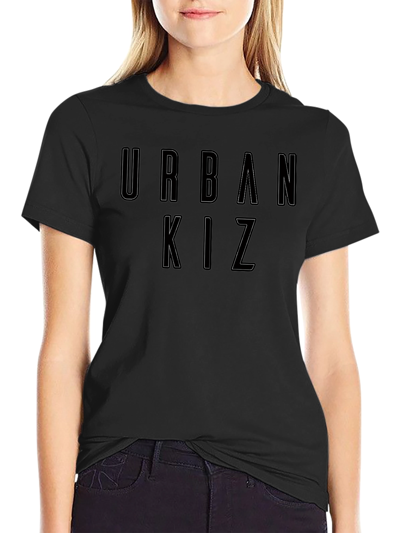Urban Kiz T-Shirt - Stylish Black Graphic Tee