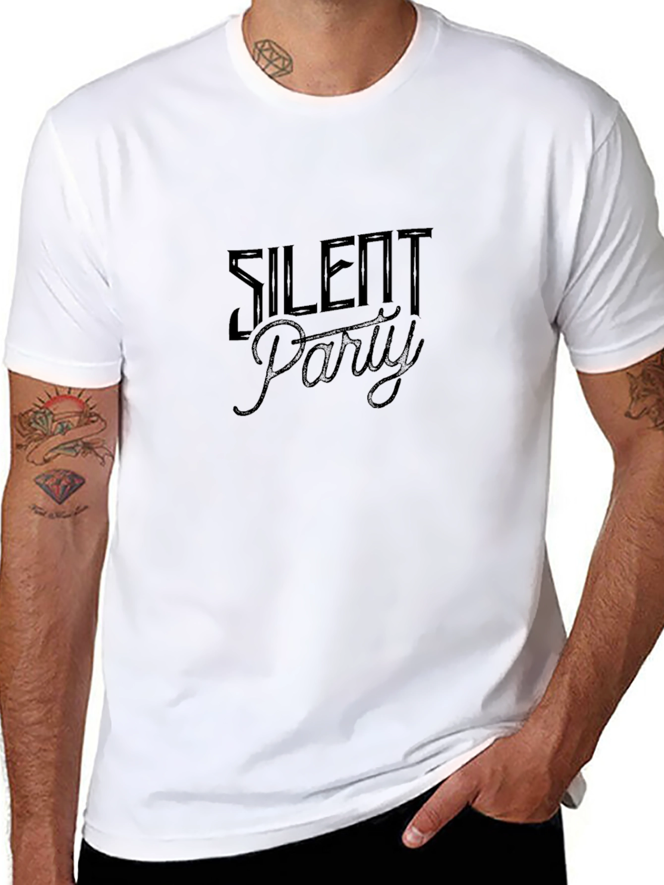 Silent Party Graphic T-Shirt
