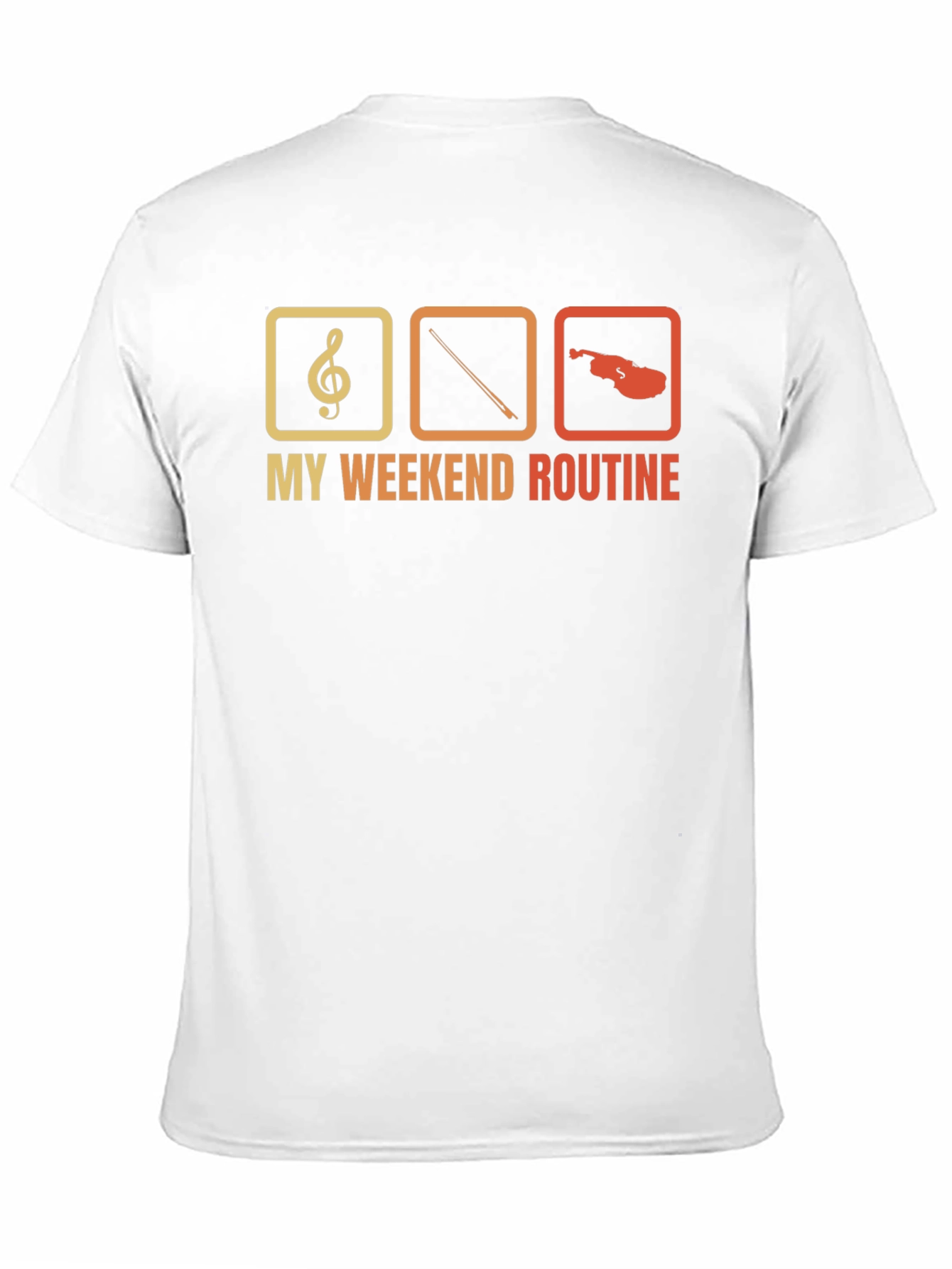 My Weekend Routine Violin T-Shirt