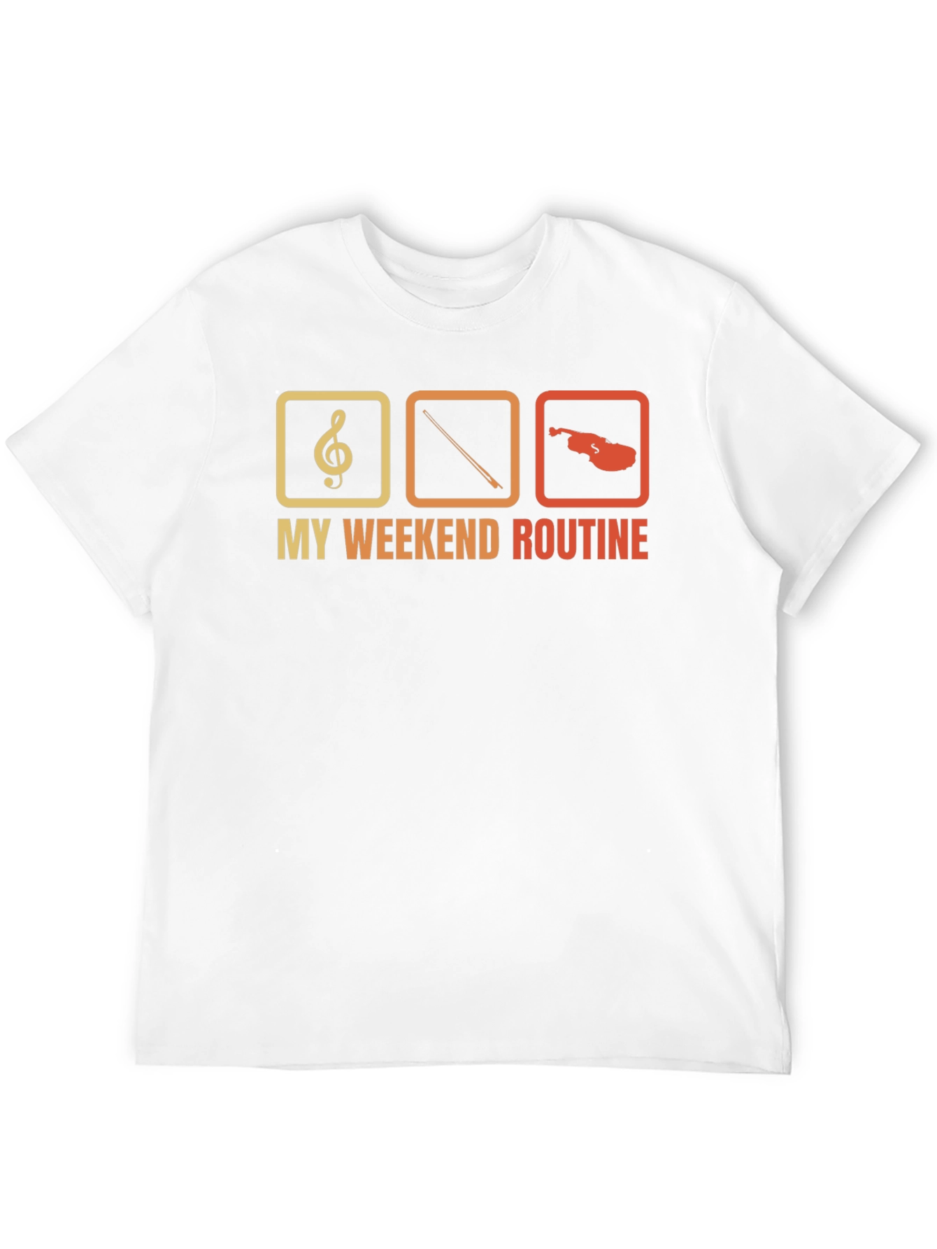 My Weekend Routine Violin T-Shirt