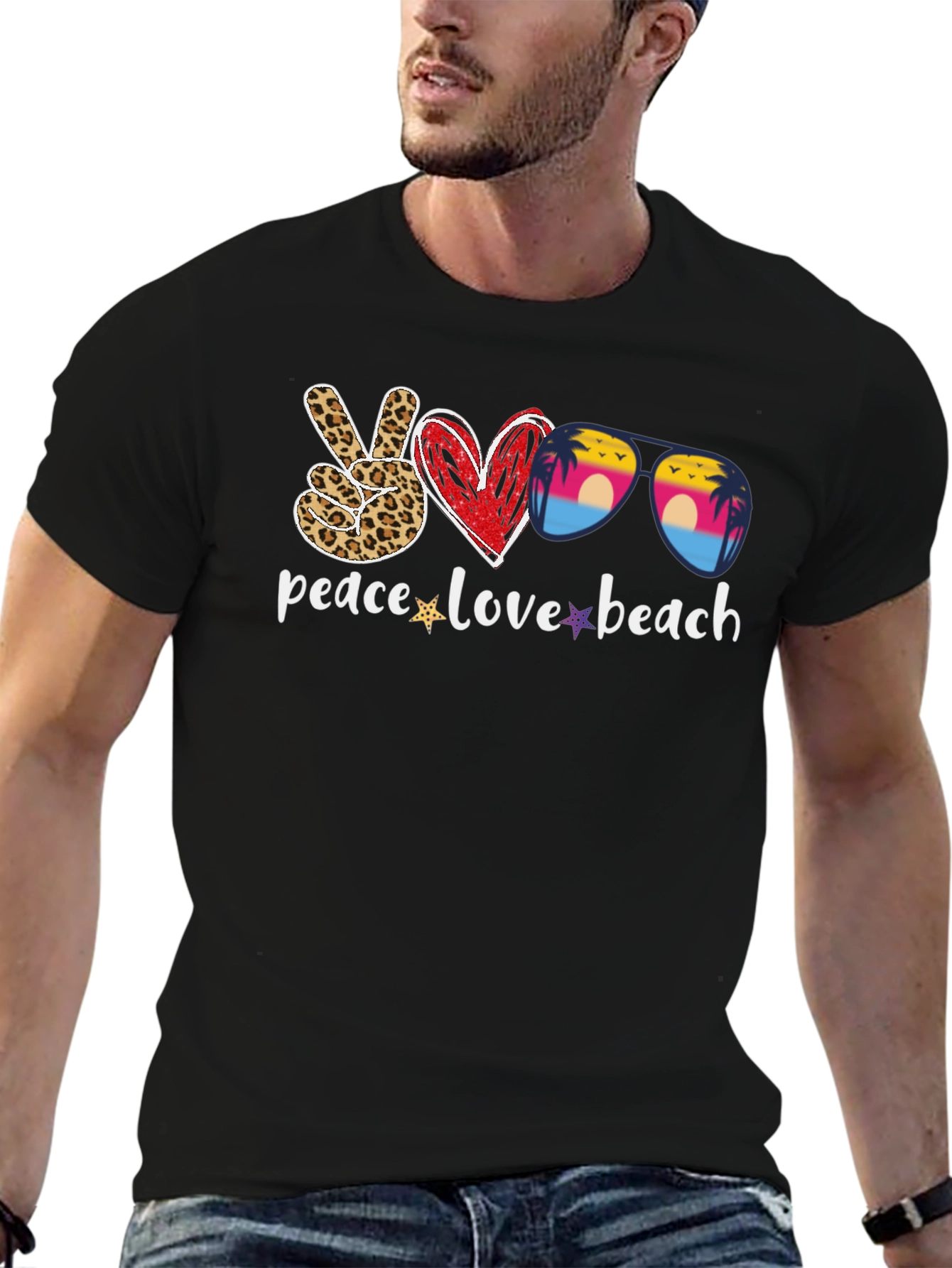 Peace Love Beach Graphic Tee