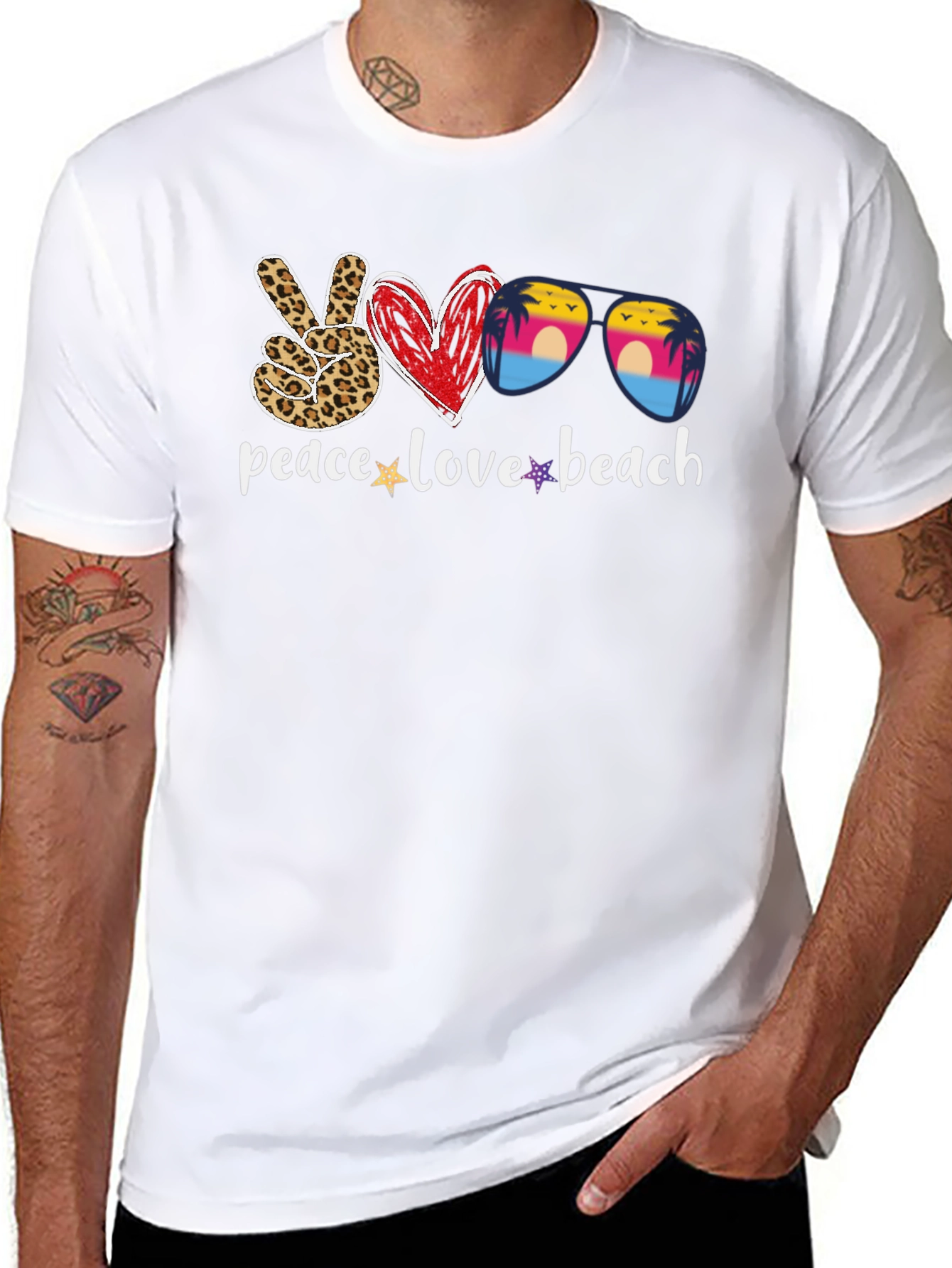 Peace Love Beach Graphic Tee
