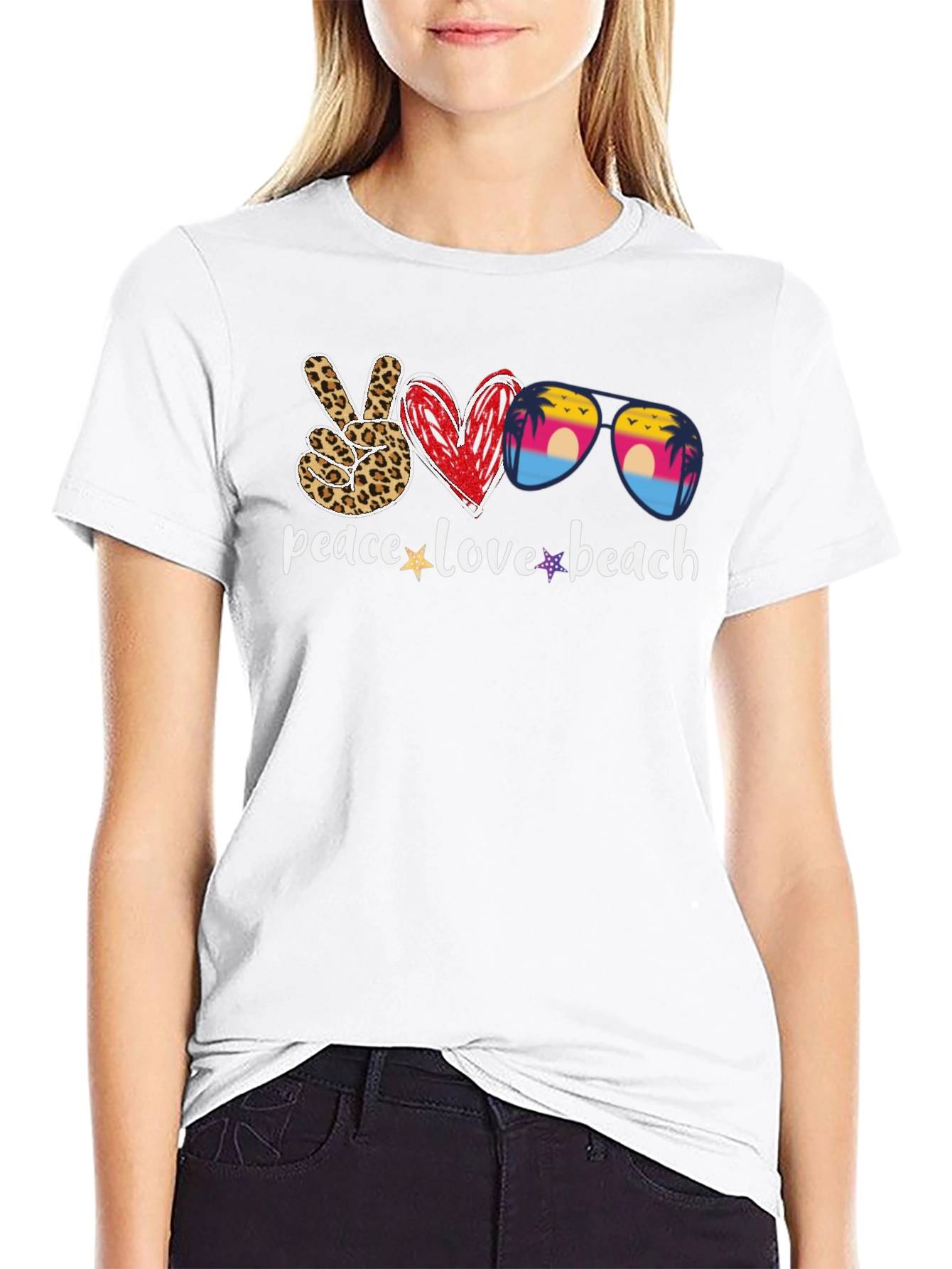 Peace Love Beach Graphic Tee
