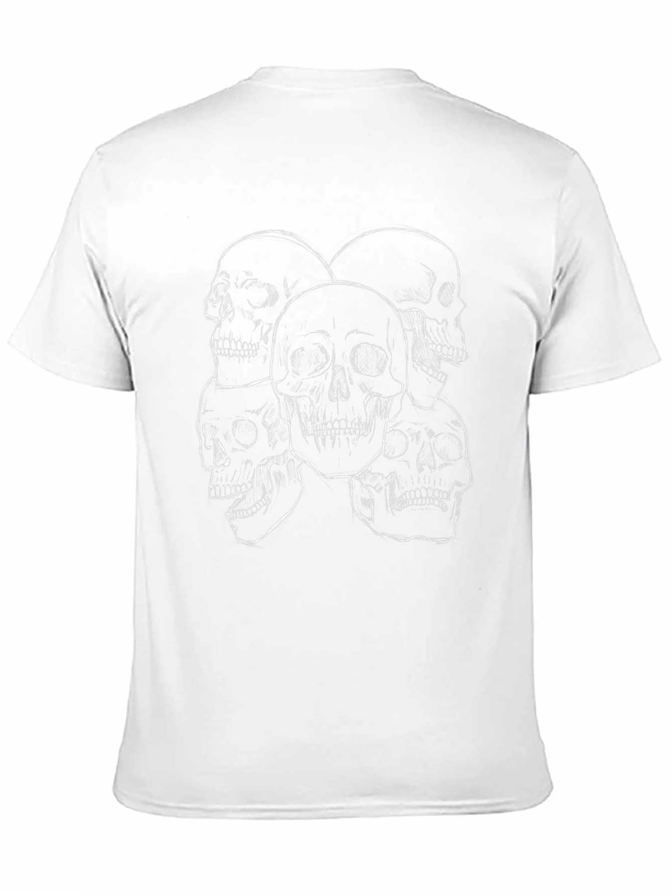 Skull Print Black T-Shirt