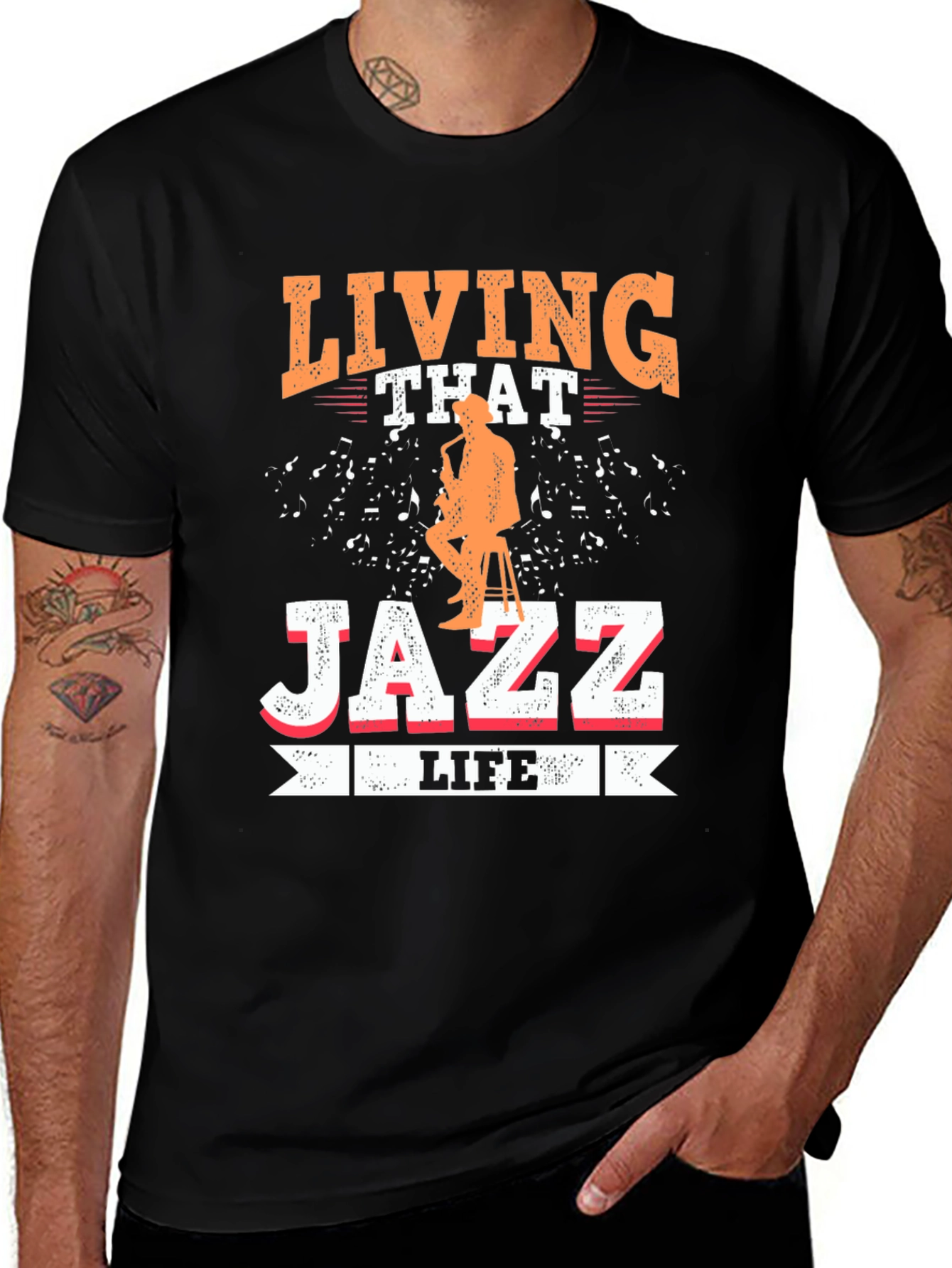 Living That Jazz Life Graphic T-Shirt