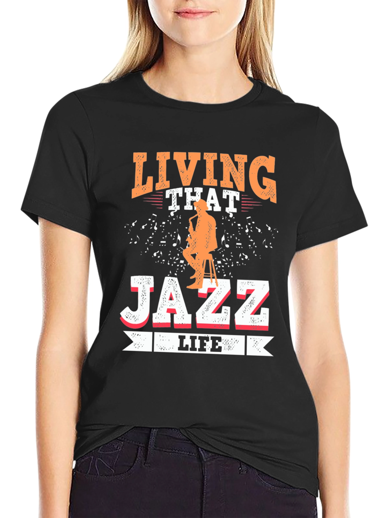 Living That Jazz Life Graphic T-Shirt
