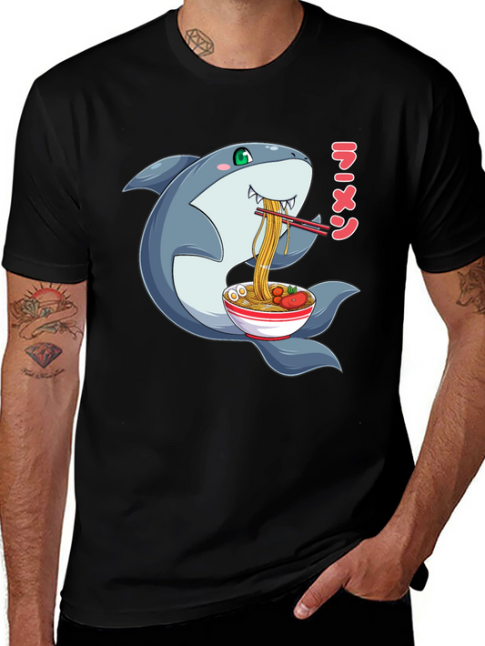 Shark Ramen Graphic T-Shirt