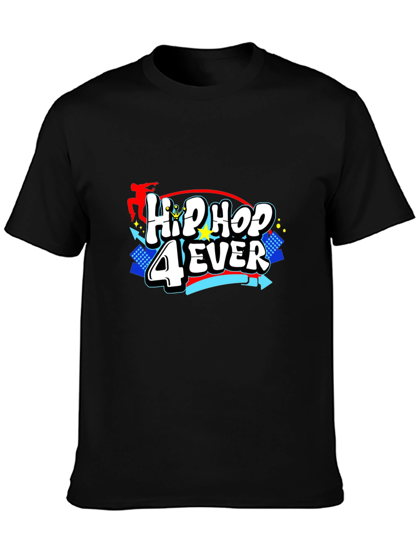 Hip Hop 4 Ever Black T-Shirt