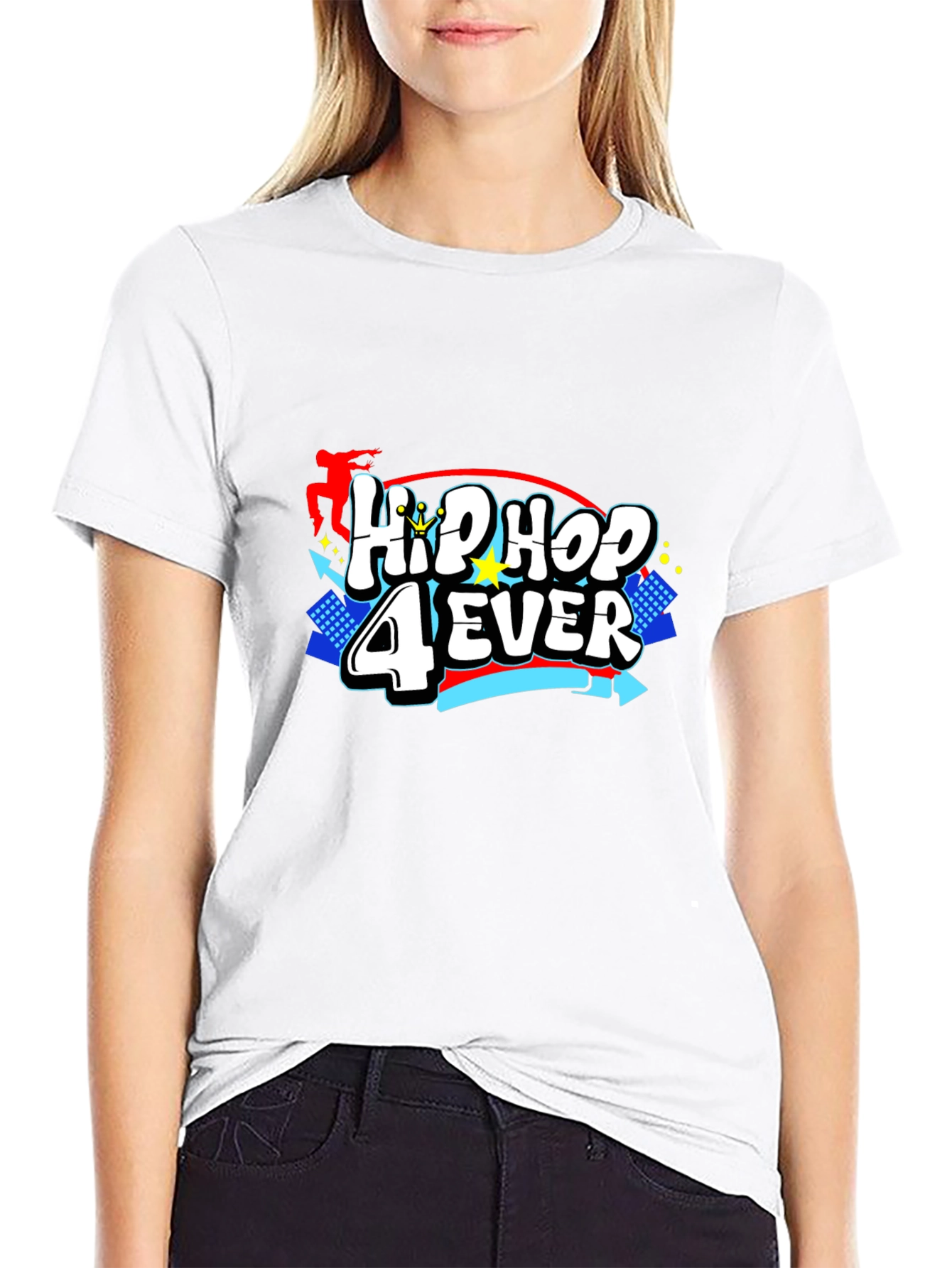 Hip Hop 4 Ever Black T-Shirt