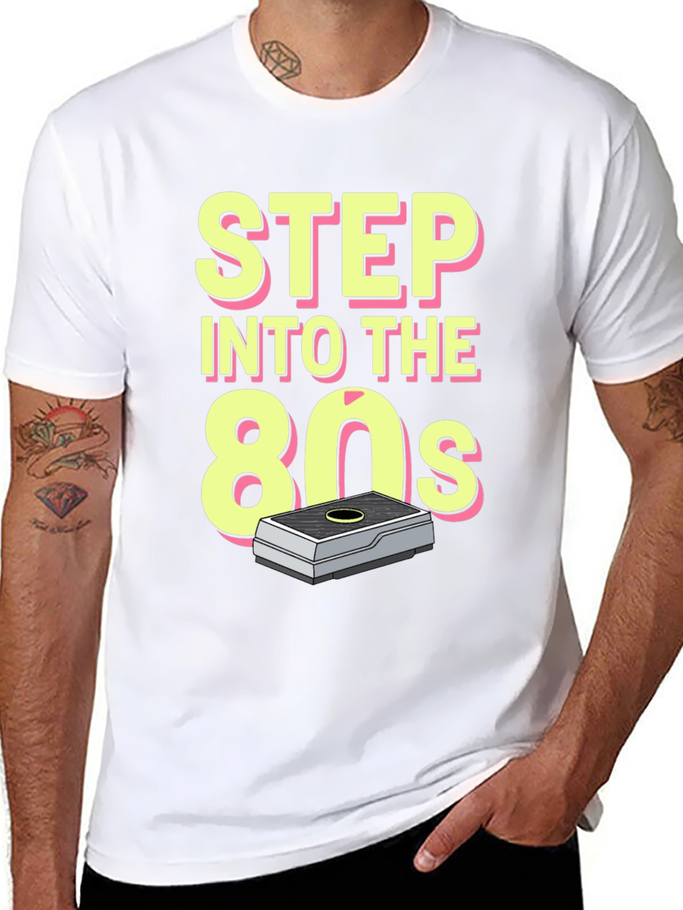 Step Into the 80s Graphic Tee - Retro Style