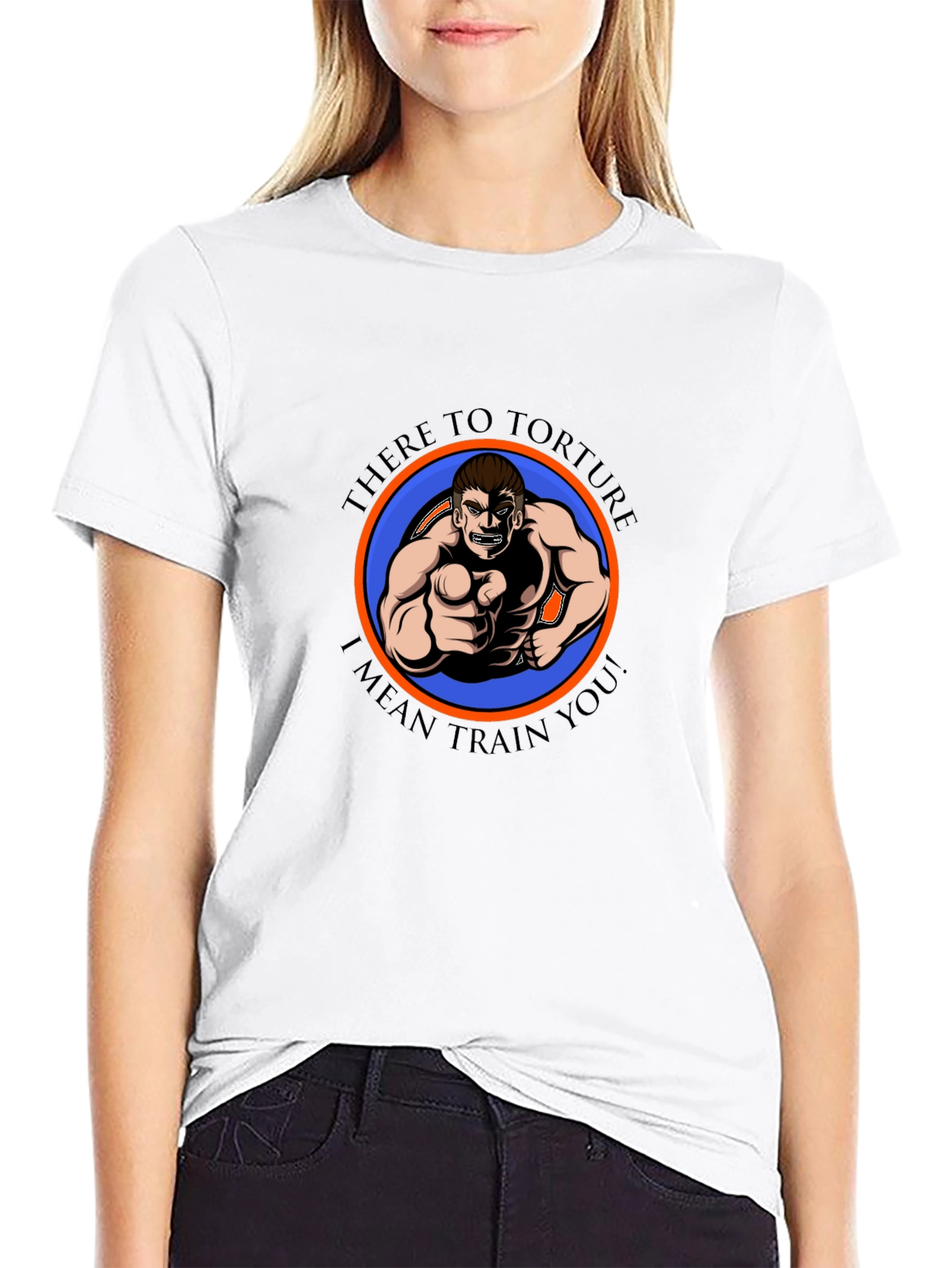 There to Torture Funny Fitness Graphic T-Shirt