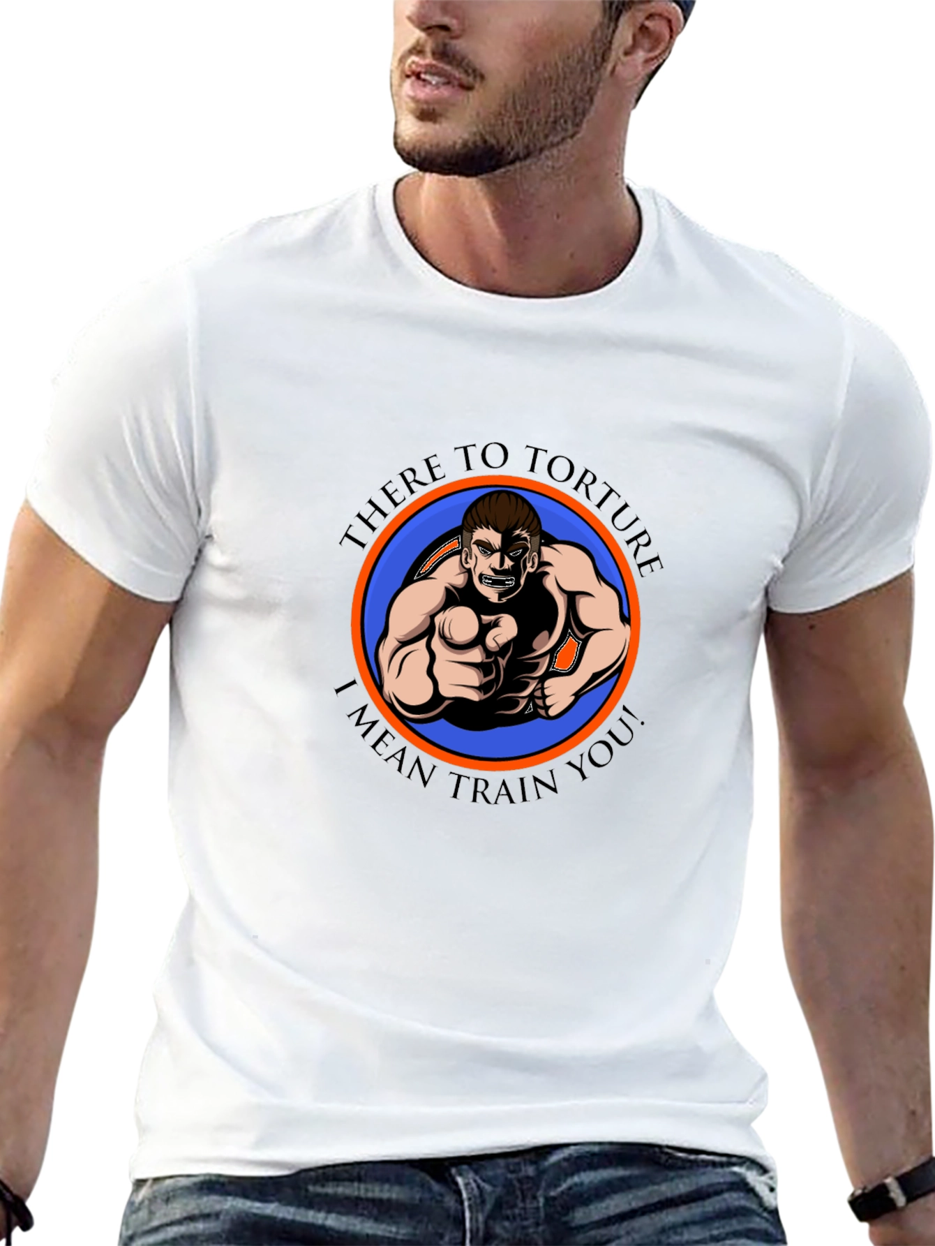 There to Torture Funny Fitness Graphic T-Shirt
