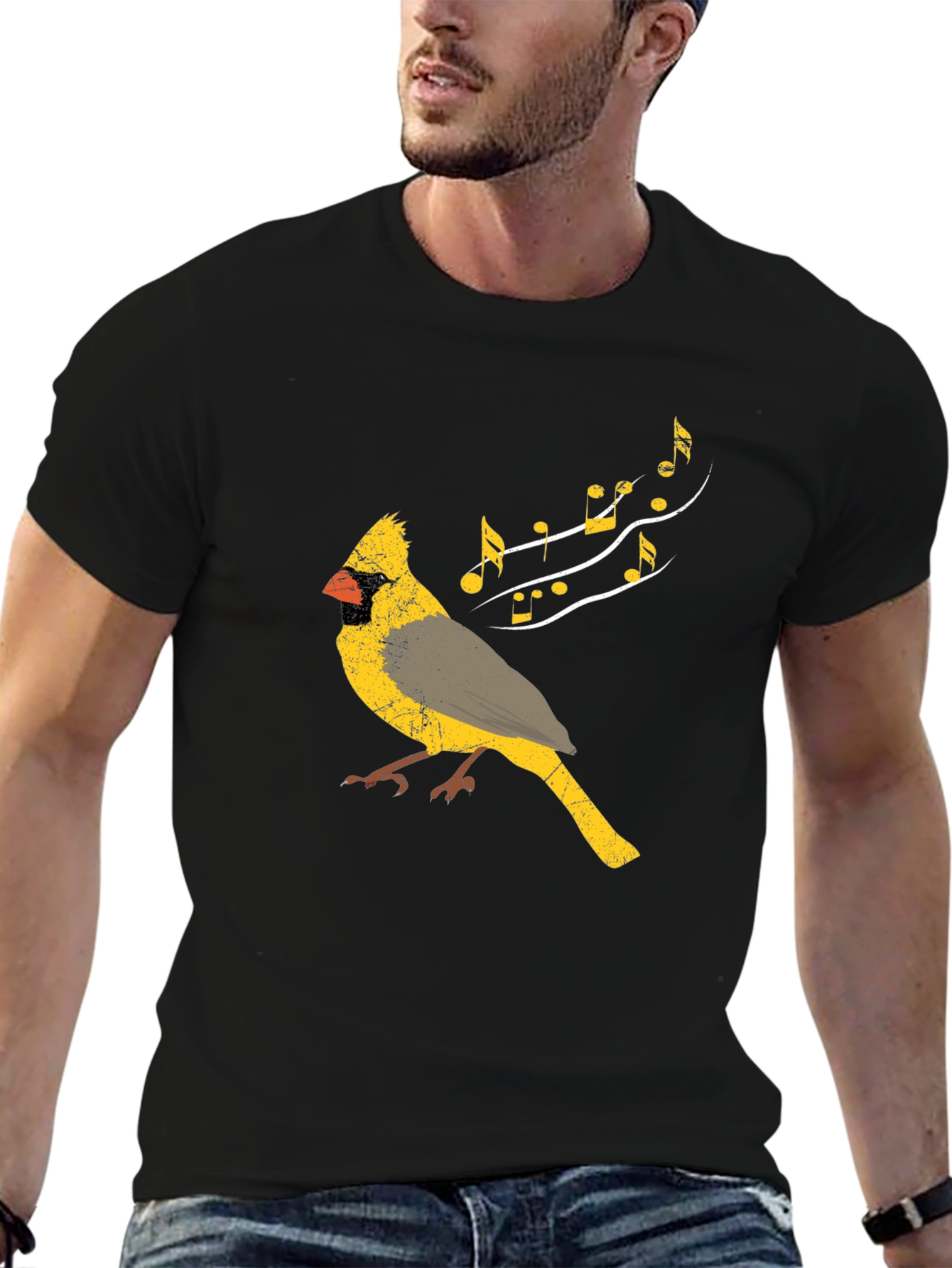 Singing Bird Graphic T-Shirt