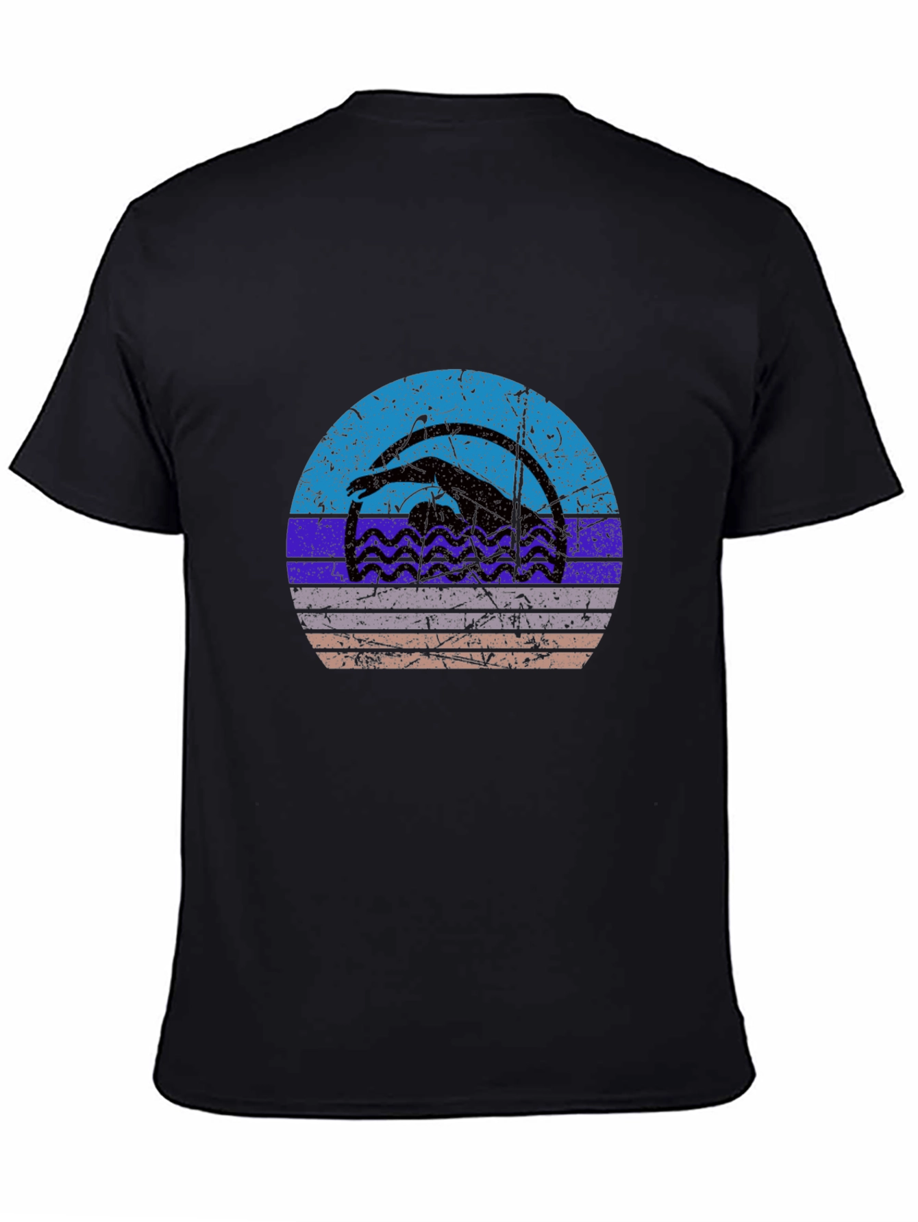Retro Swimmer Graphic T-Shirt