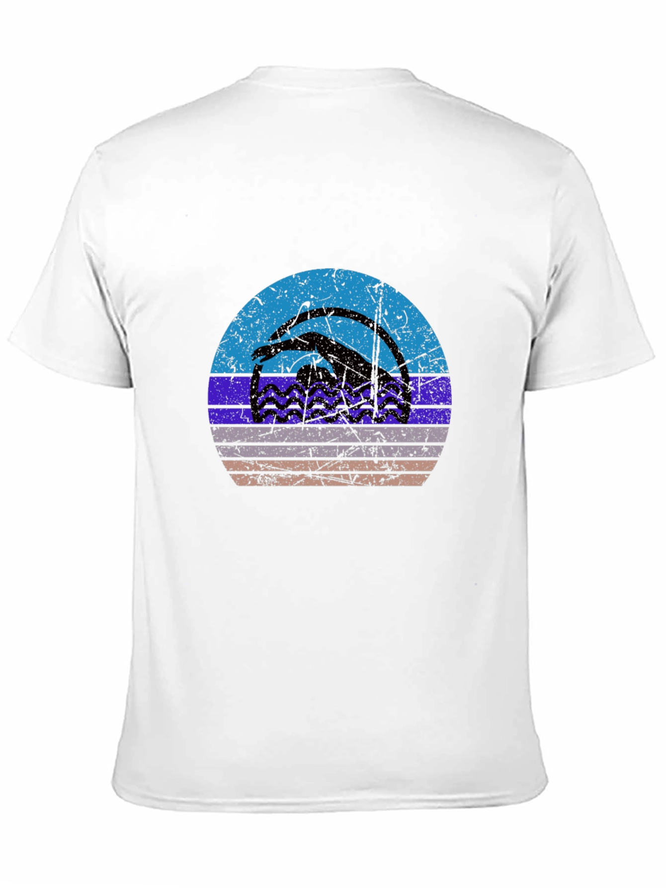 Retro Swimmer Graphic T-Shirt