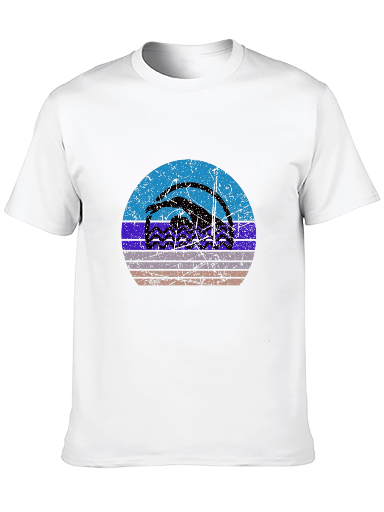 Retro Swimmer Graphic T-Shirt