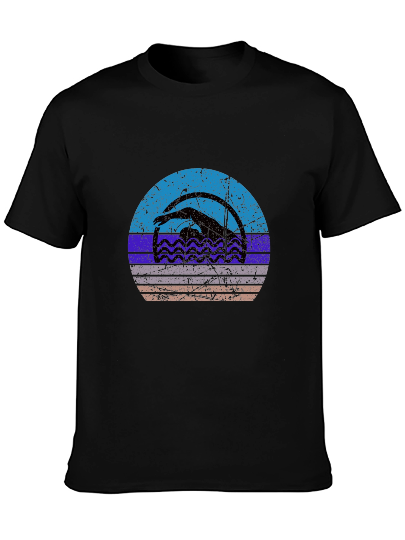 Retro Swimmer Graphic T-Shirt