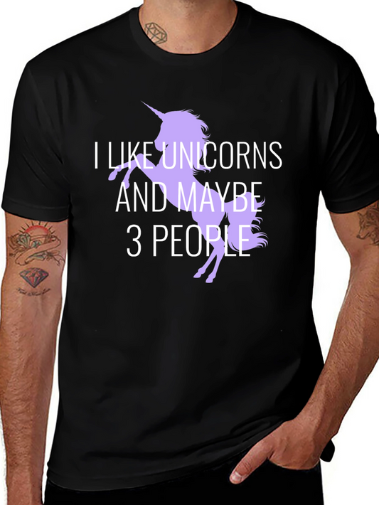 I Like Unicorns T-Shirt - Funny Graphic Tee