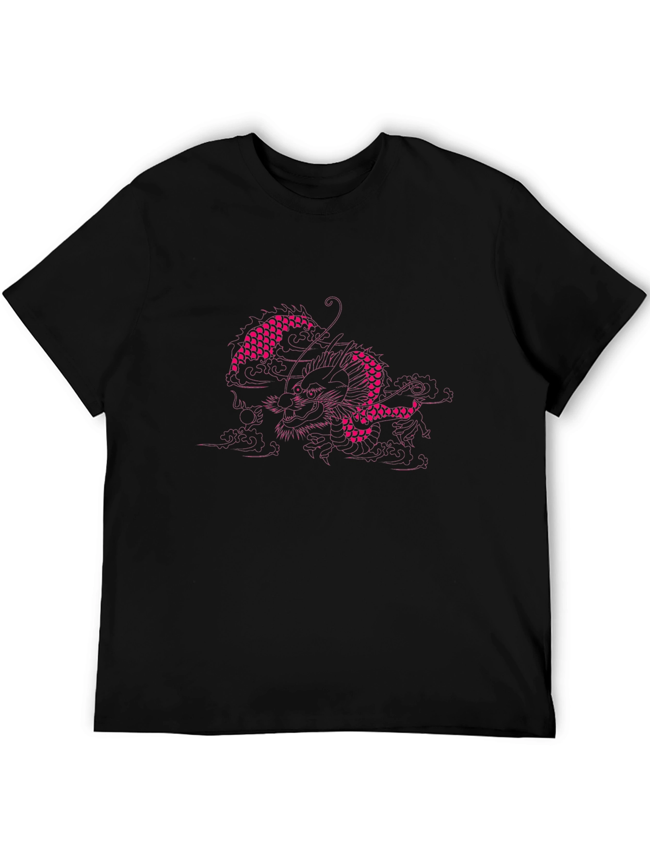 Black Dragon Graphic Tee - Casual Cool Style