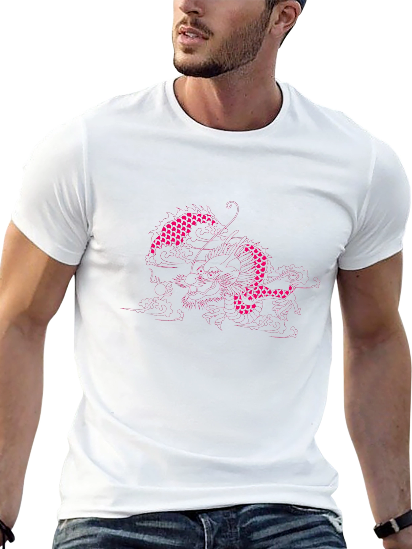 Black Dragon Graphic Tee - Casual Cool Style