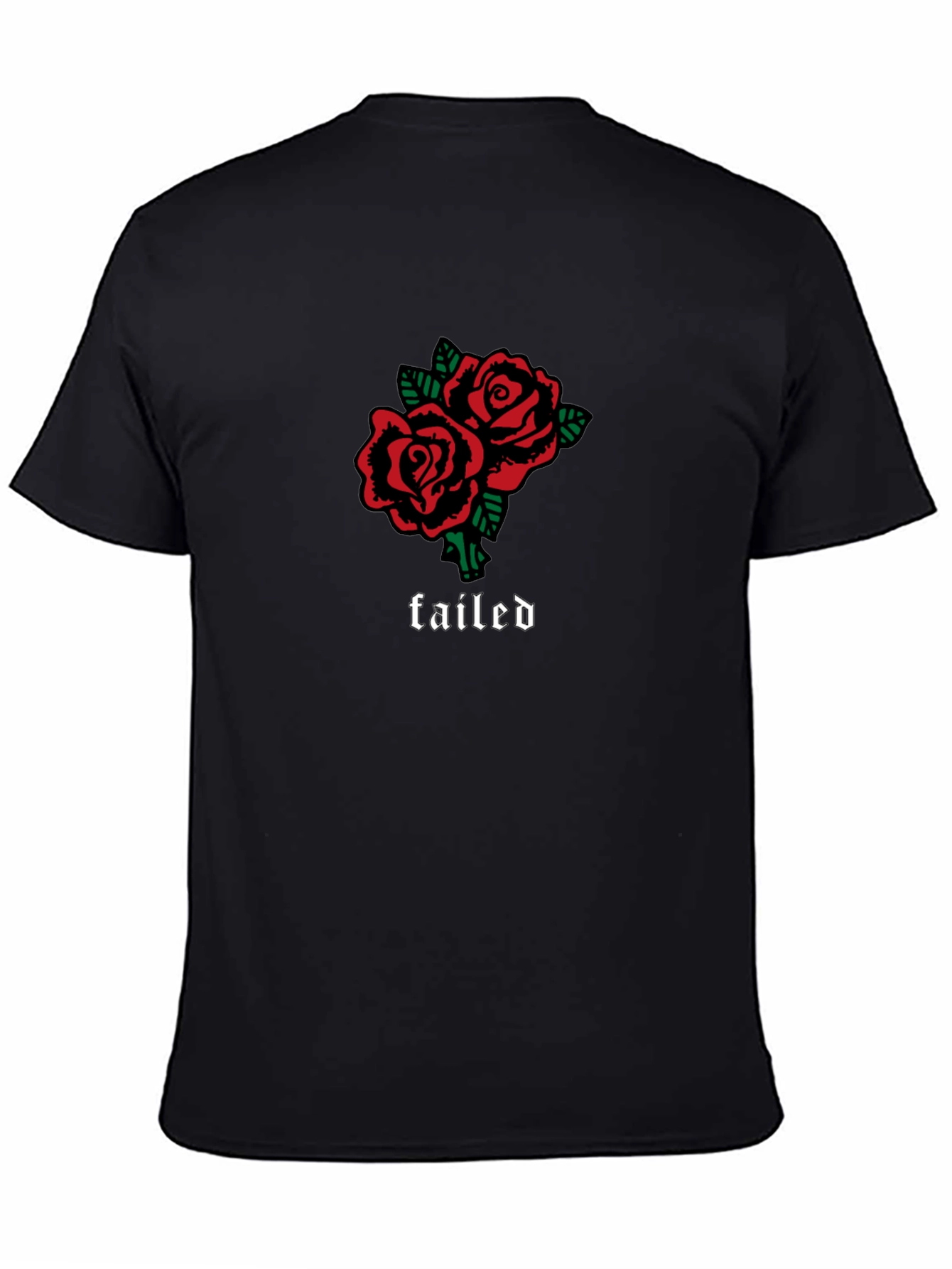 Failed Roses Graphic Tee - Black