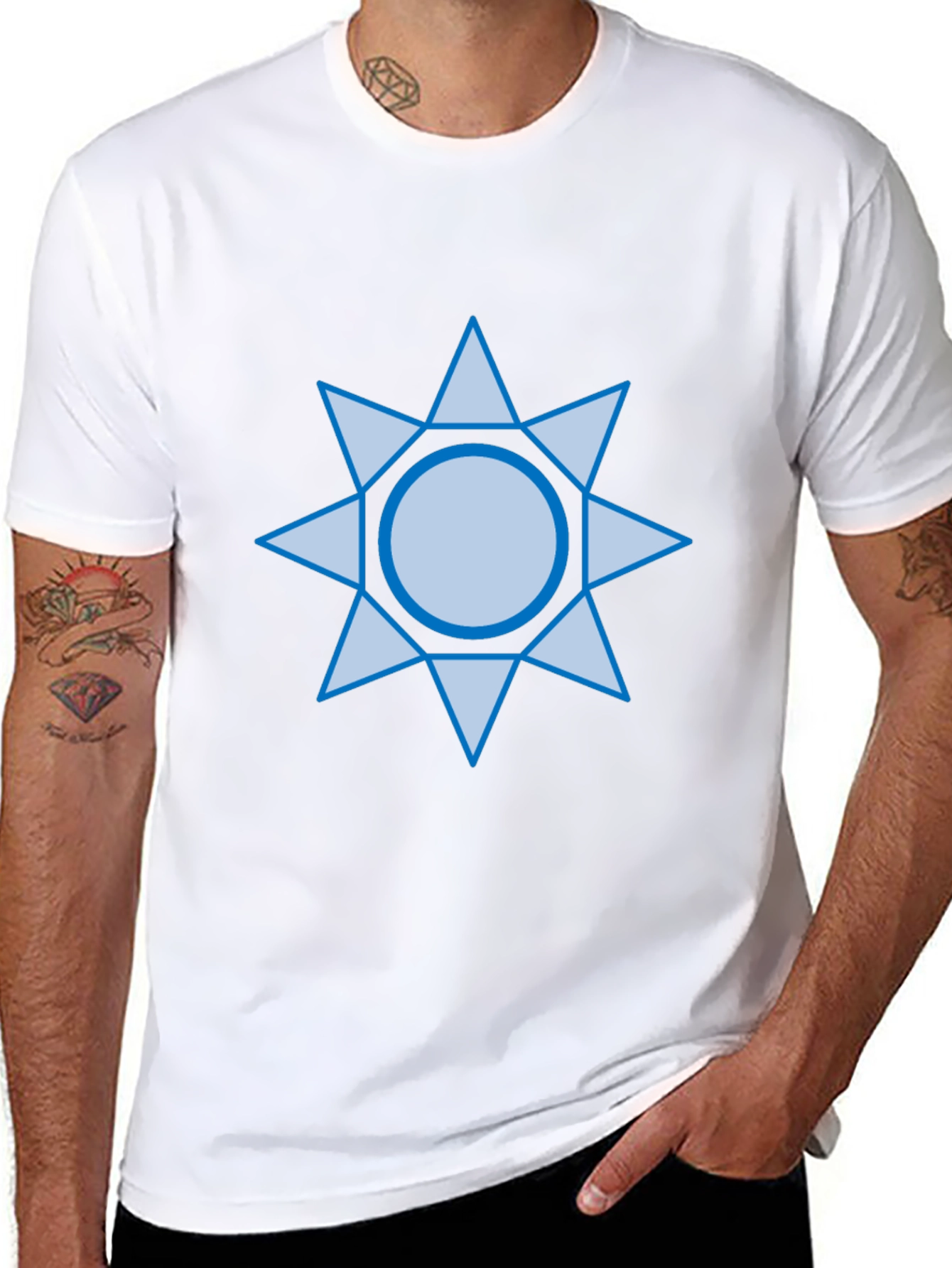 Starburst Graphic Print T-Shirt