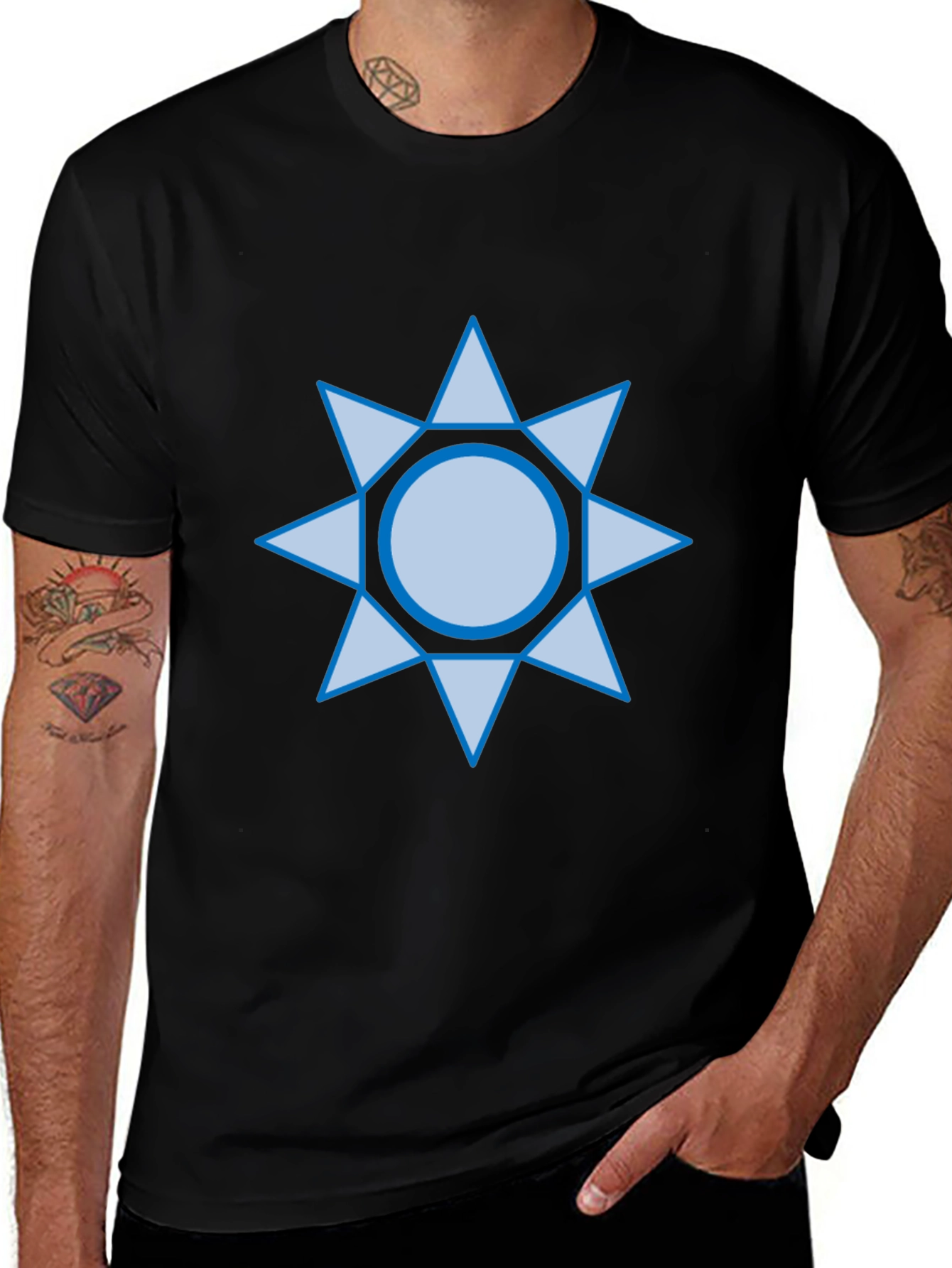 Starburst Graphic Print T-Shirt