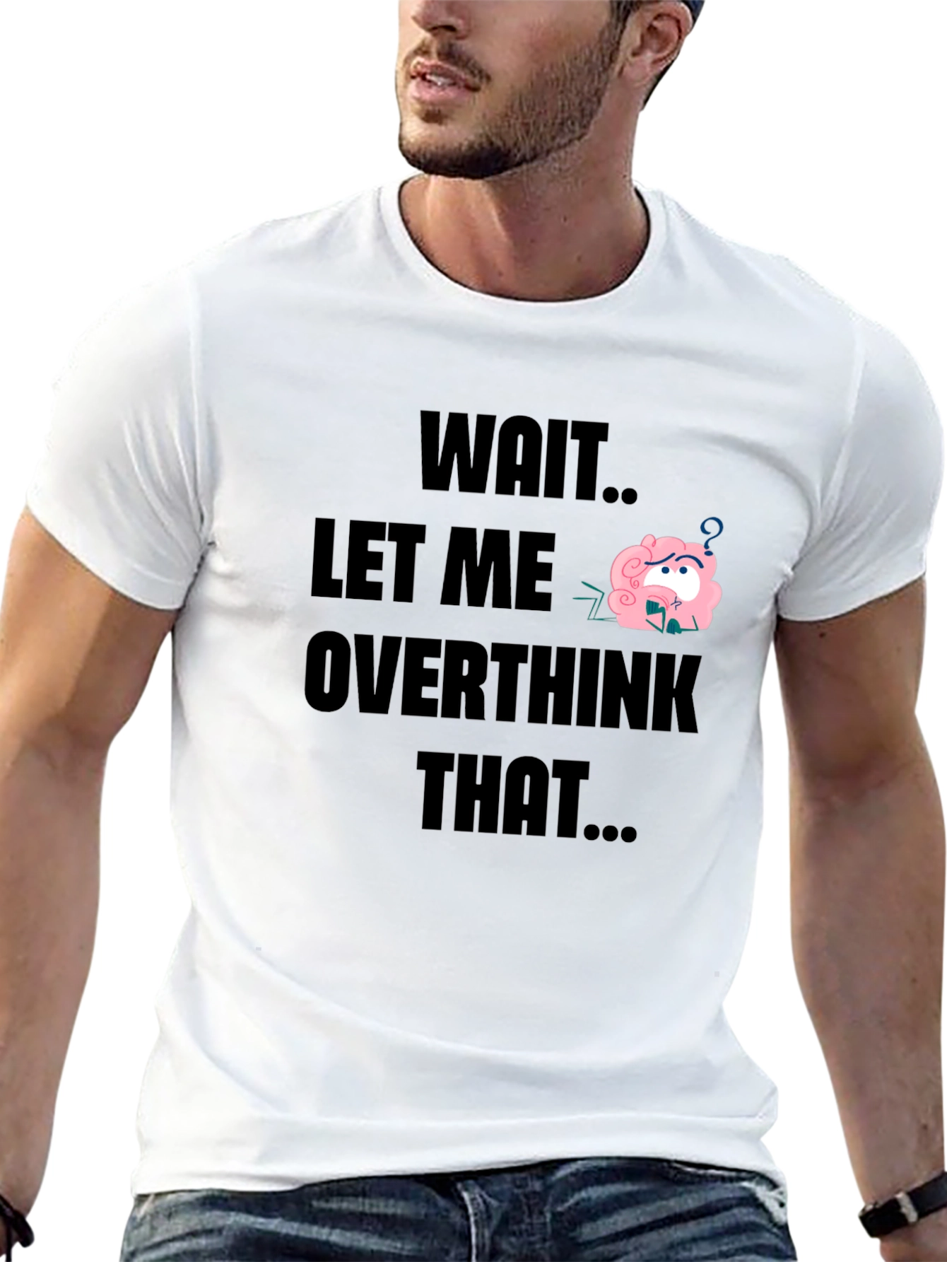 Overthink T-Shirt - Funny Brain Tee