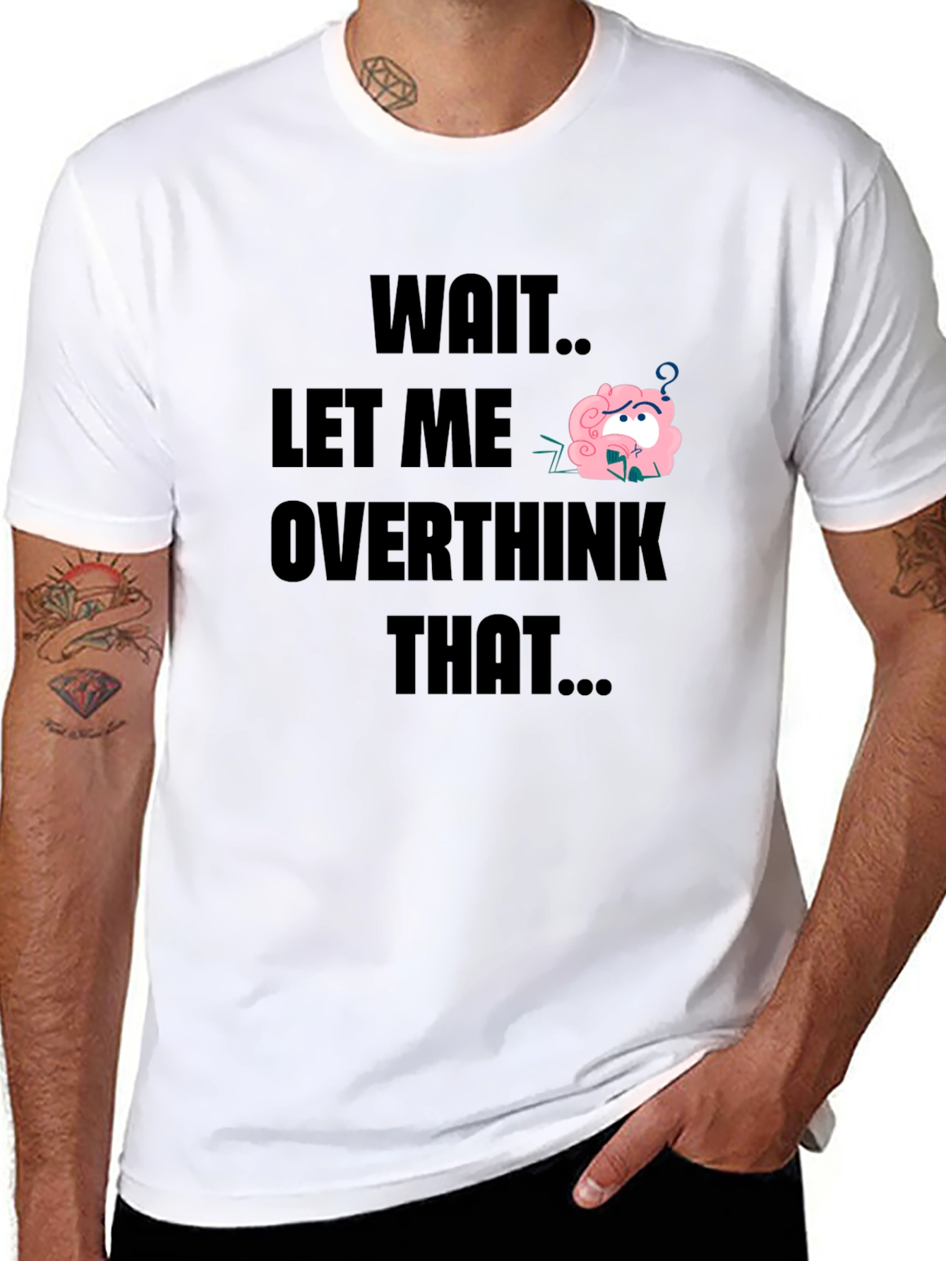 Overthink T-Shirt - Funny Brain Tee