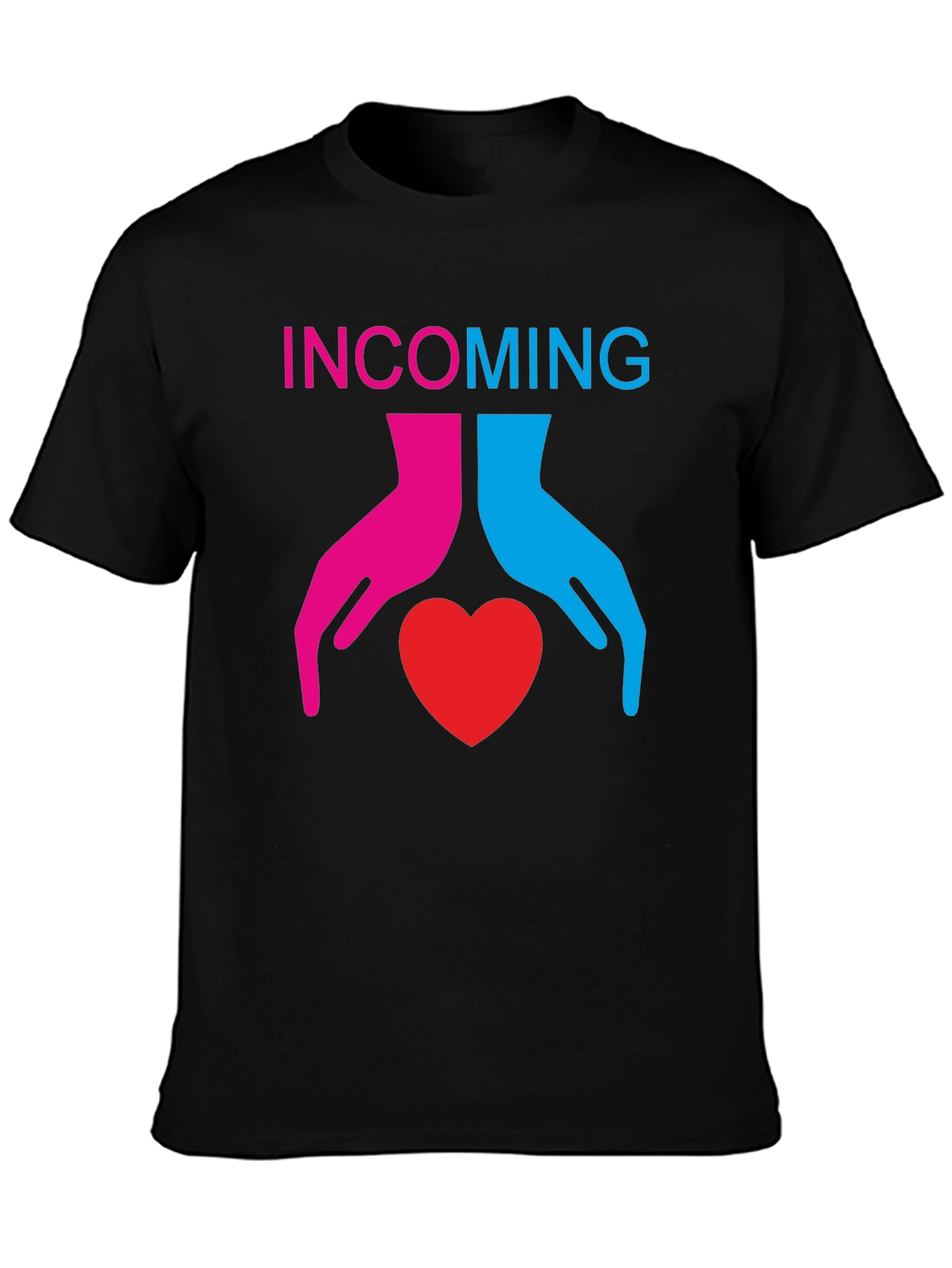 Incoming Love Heart Graphic T-Shirt