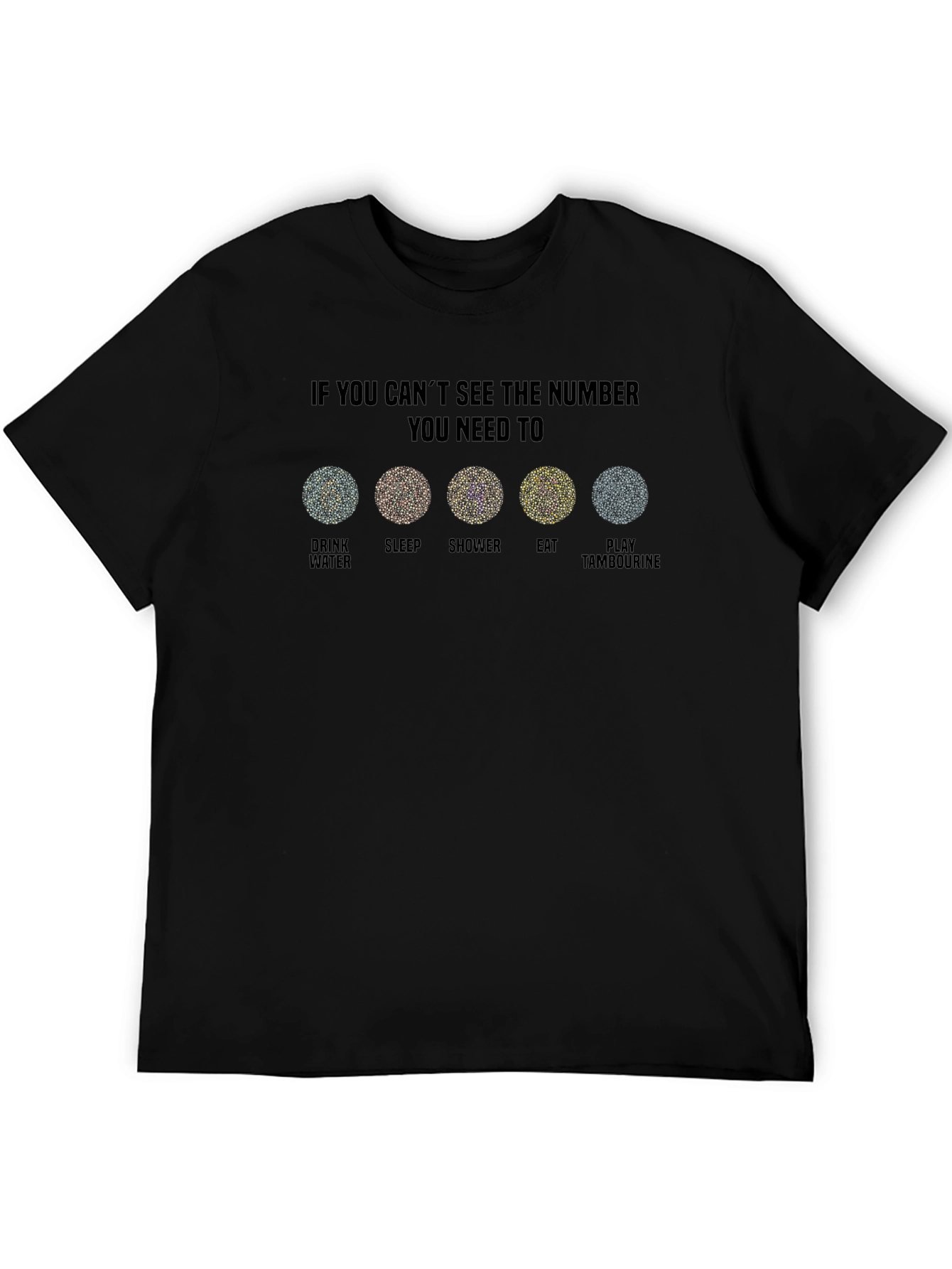 Funny Ishihara Test T-Shirt Health Humor Tee