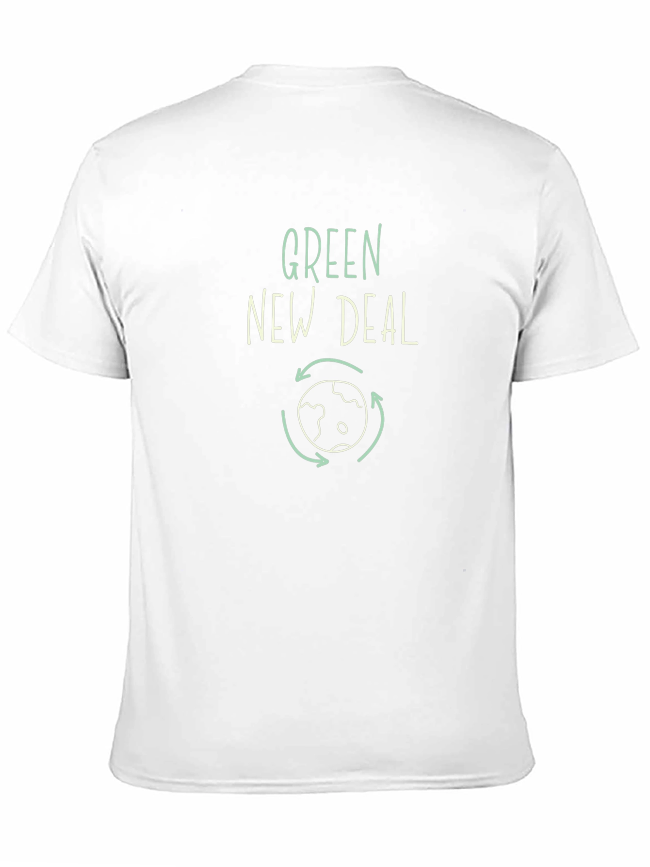 Green New Deal Graphic Tee - Black Cotton T-Shirt