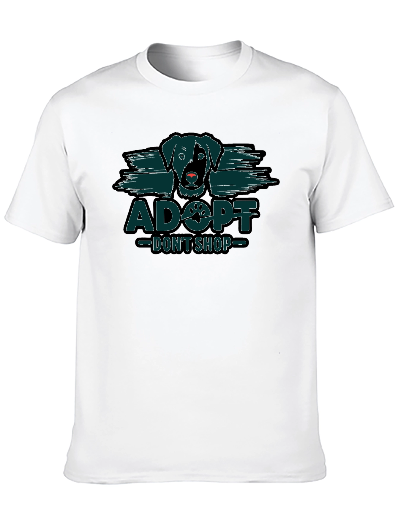 Adopt Dont Shop Dog Graphic T-Shirt