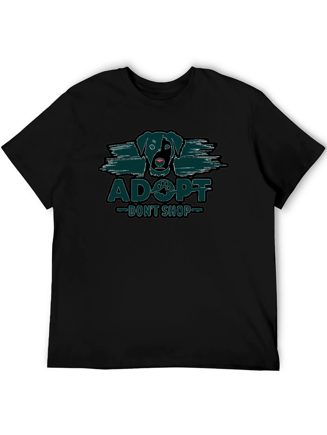 Adopt Dont Shop Dog Graphic T-Shirt
