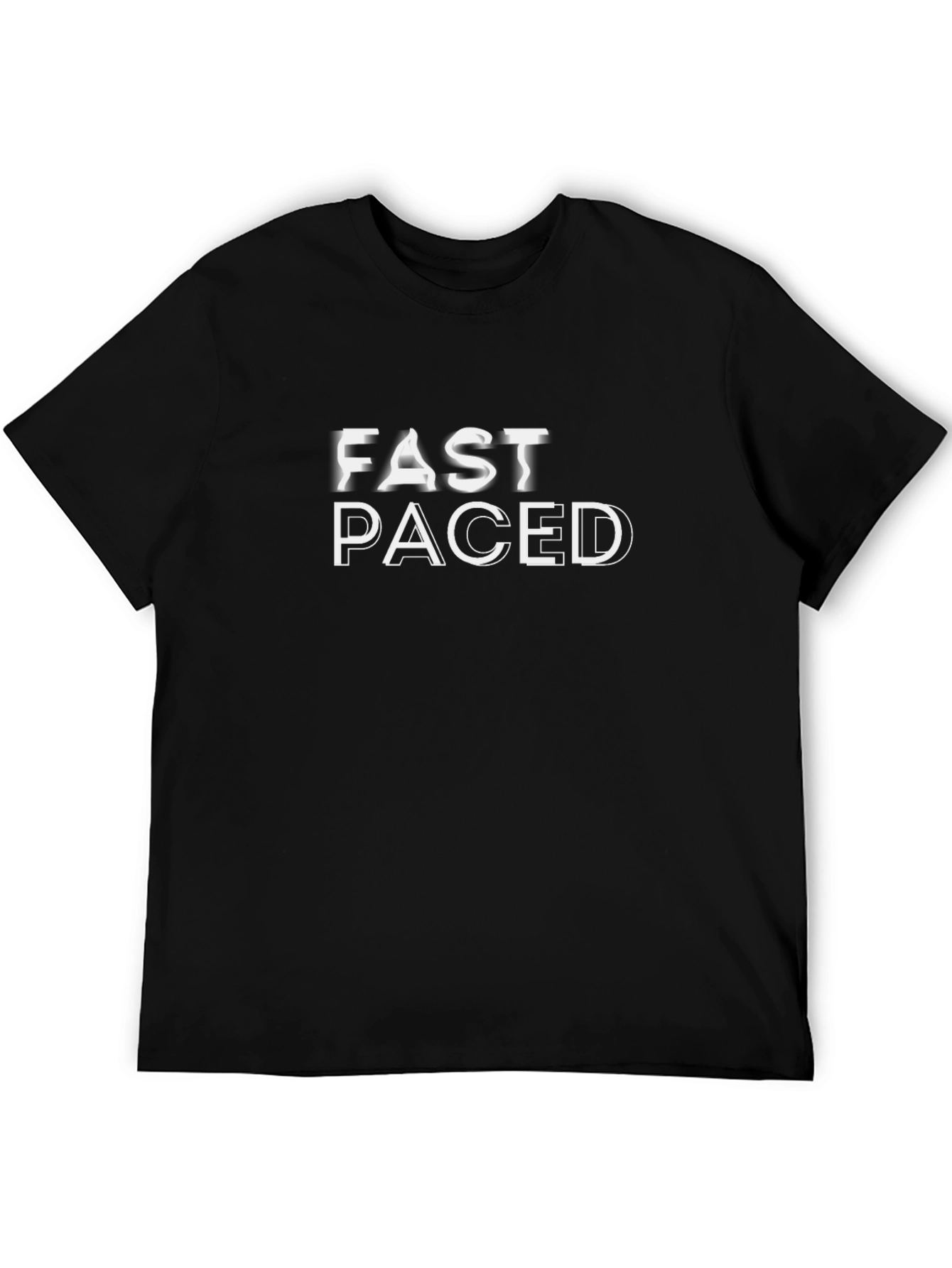 Fast Paced Black Graphic Tee