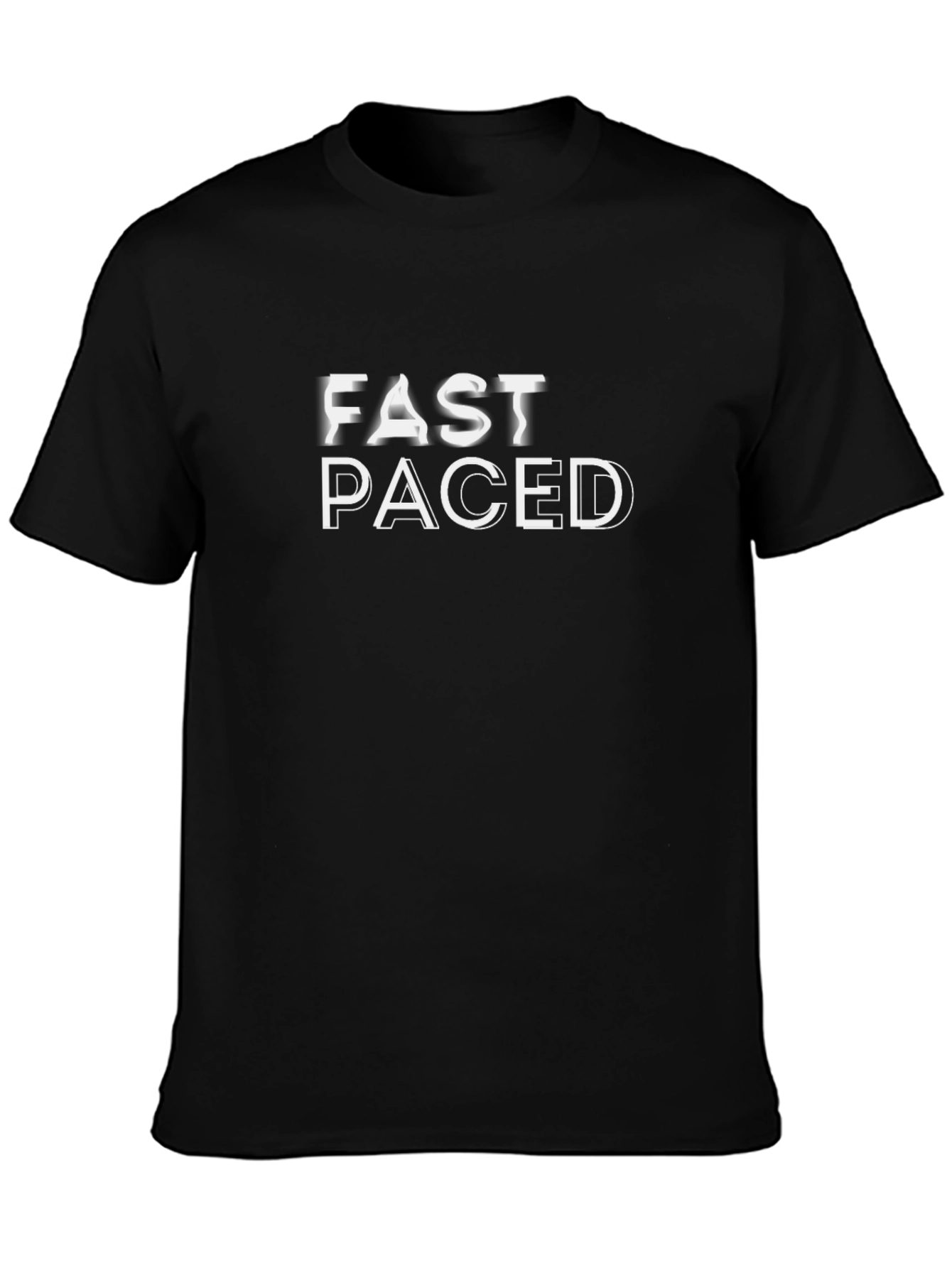 Fast Paced Black Graphic Tee