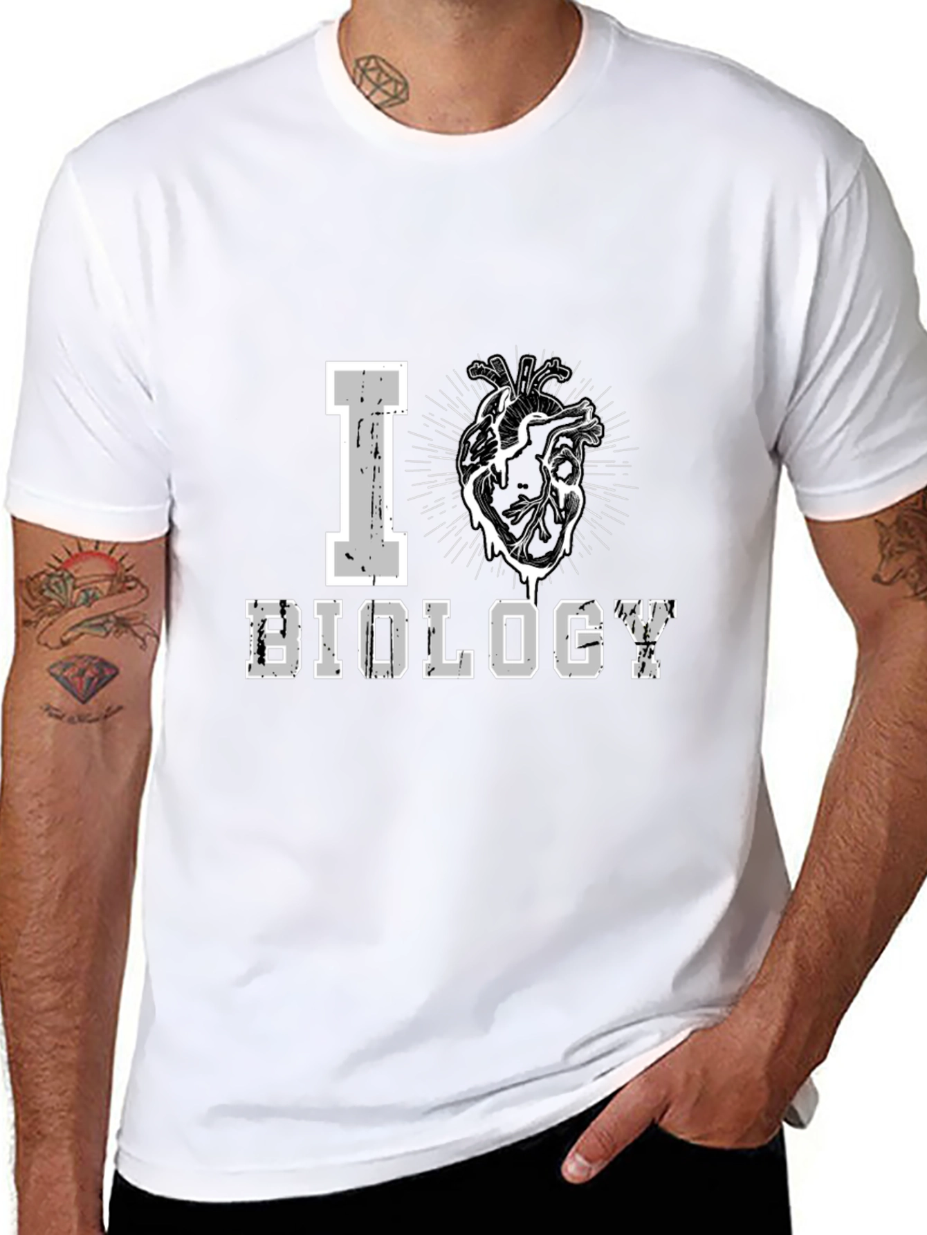 I Heart Biology T-Shirt - Science Lover Tee