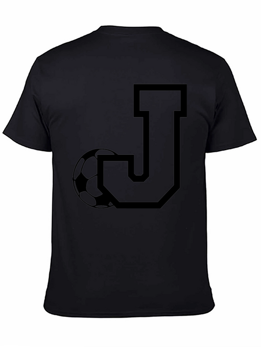 Initial J Soccer T-Shirt - Black